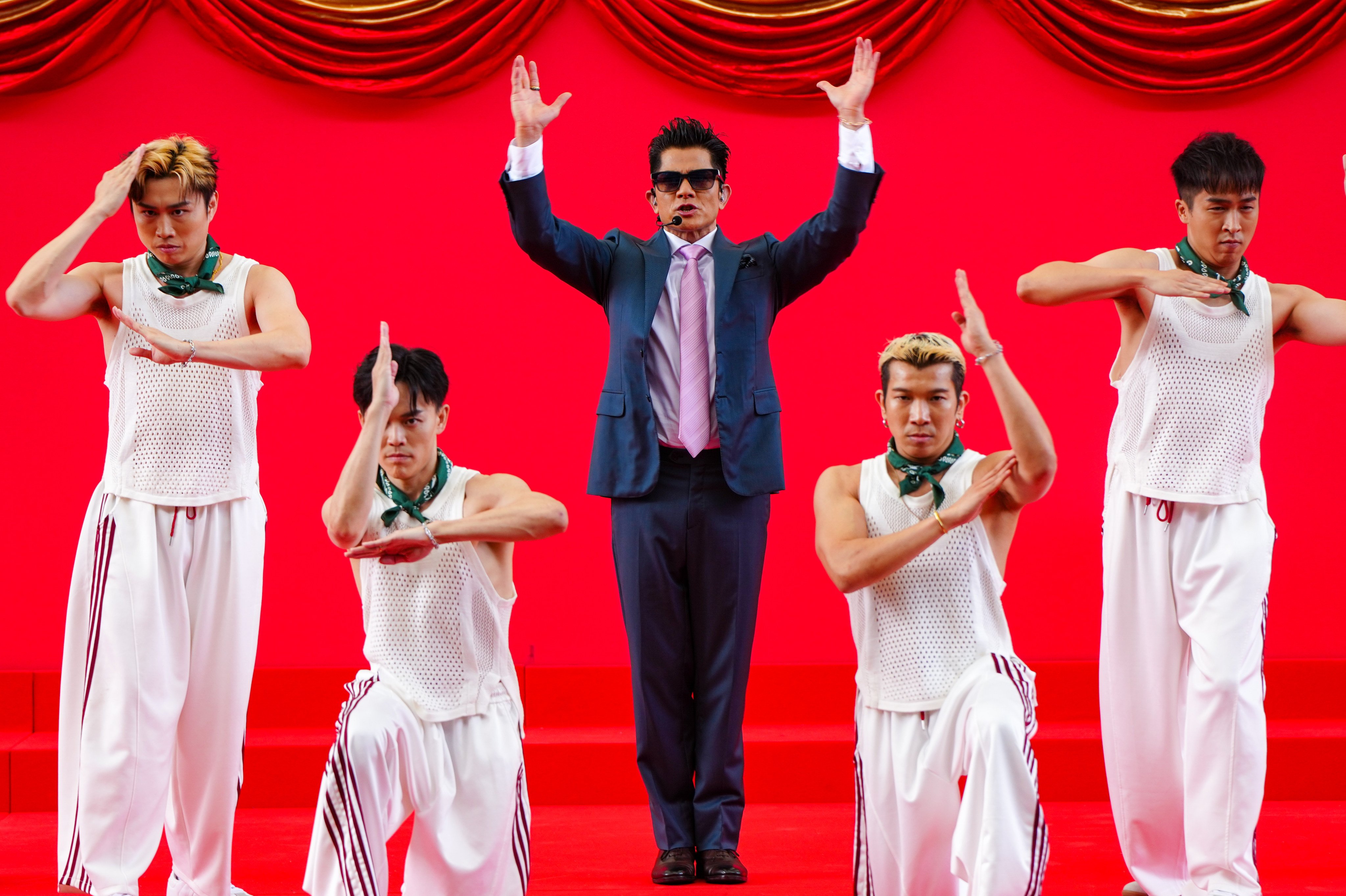 Aaron Kwok made a guest appearance before the start of the new season. Photo: Sam Tsang
