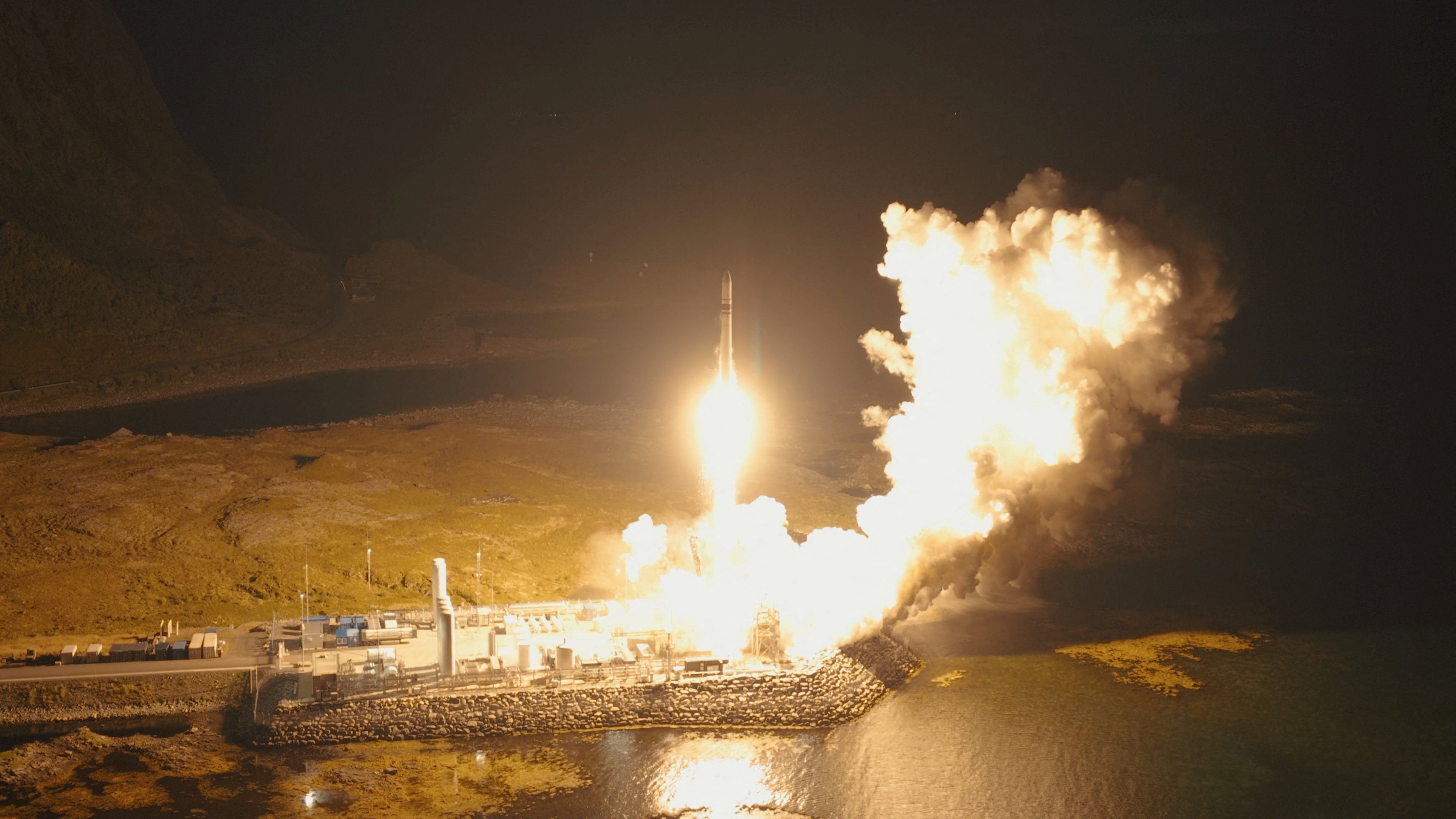 Germany’s Isar Aerospace rocket is launched into space from a base in Andoeya, Norway on Saturday. Photo: Isar Aerospace / Franziska Kegel / Handout via Reuters