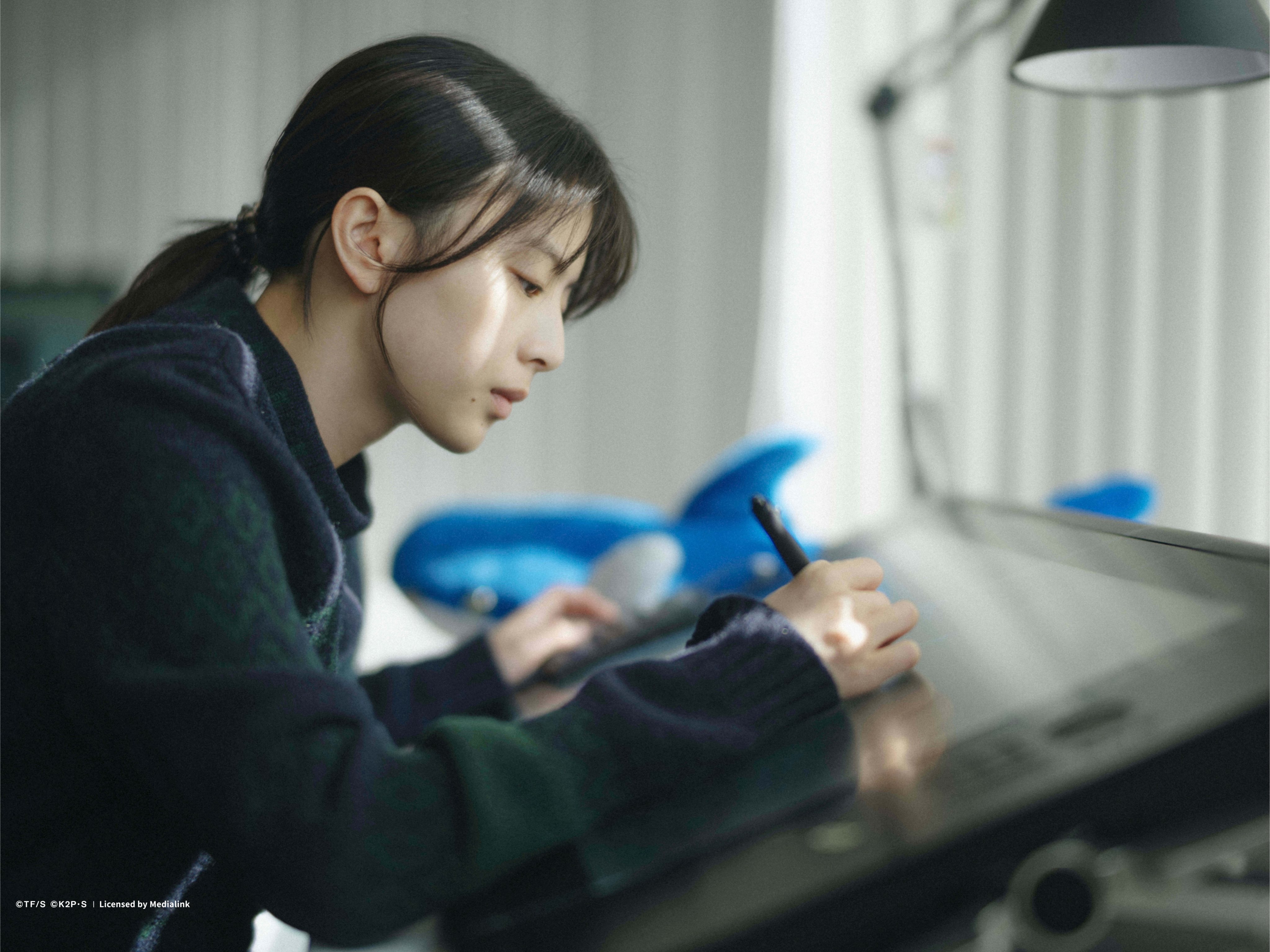 Natsuki Deguchi as the grown-up Fujino in a still from Look Back (category I, Japanese), directed by Hirokazu Koreeda. Aju Makita, Furi Nanase and Rokka Okada co-star.
