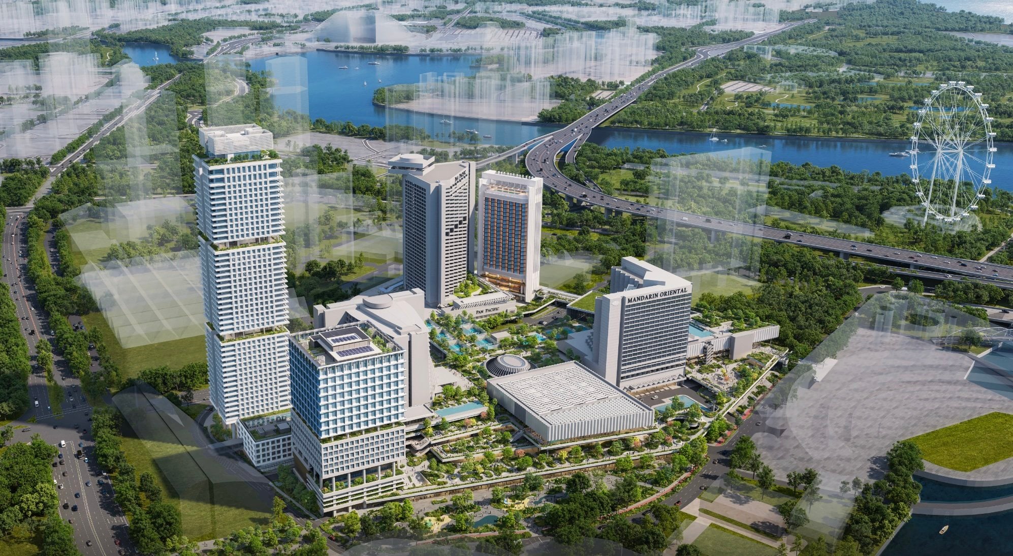 An illustration of the future Marina Square mixed-use development in Singapore. Photo: PLP Architecture