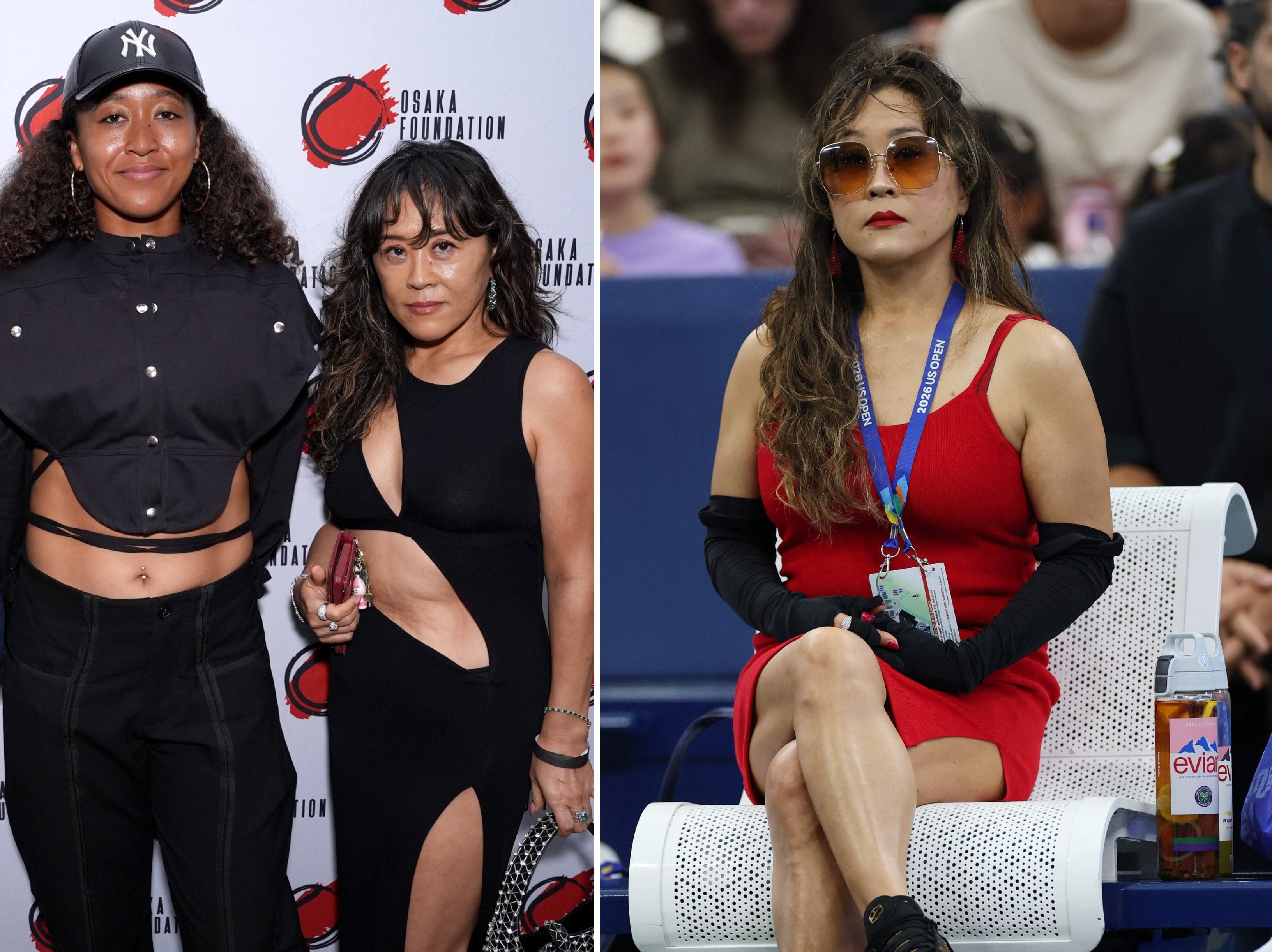 Naomi Osaka’s mother, Tamaki Osaka, has been turning heads at the US Open with her fashion choices. Photo: Getty Images