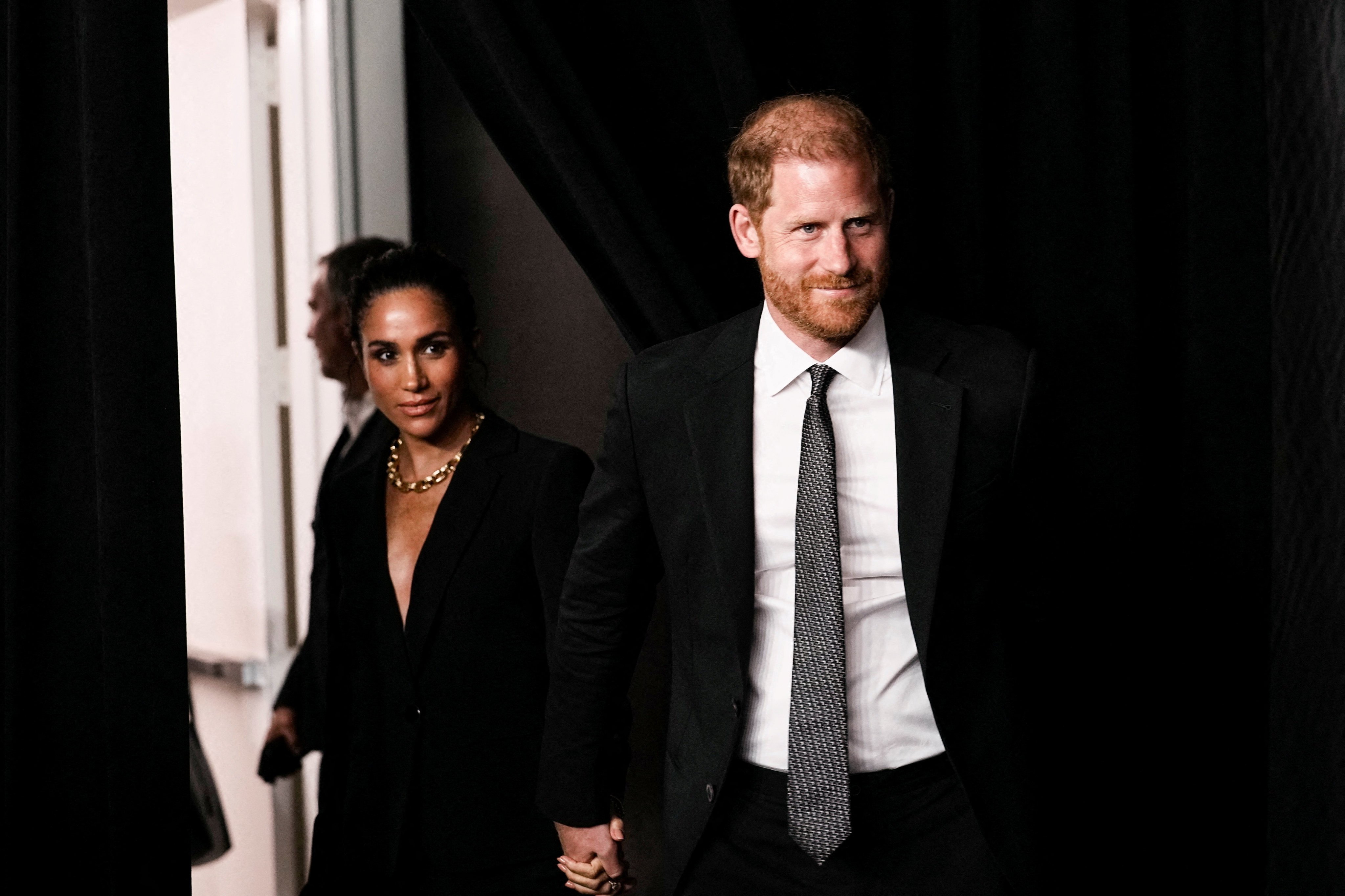 Prince Harry and his wife Meghan are not to be considered working members of the royal family, the king says. Photo: Reuters