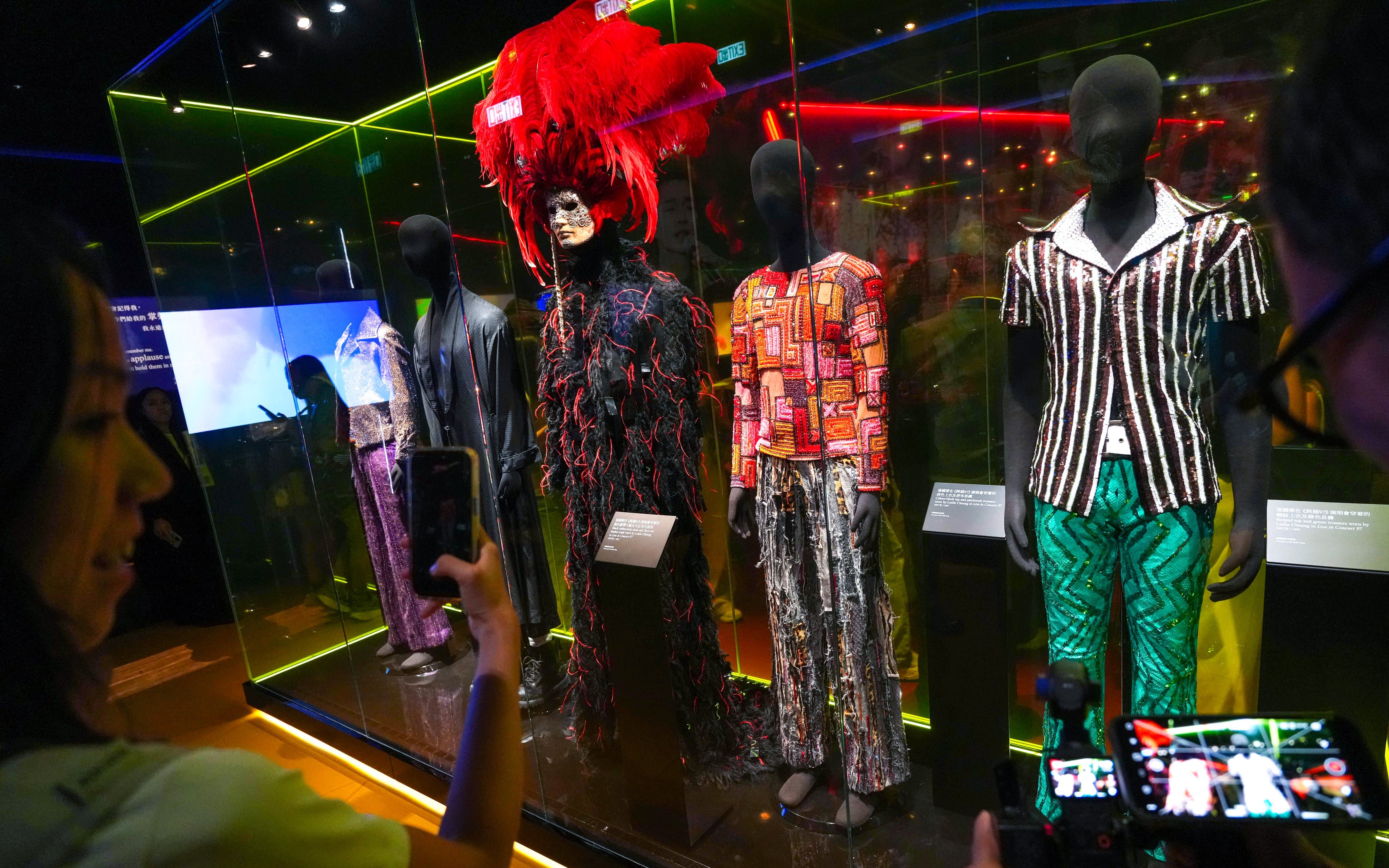 The exhibition presents more than 300 items, including vinyl records, film posters and popular-culture items. Photo: Karma Lo