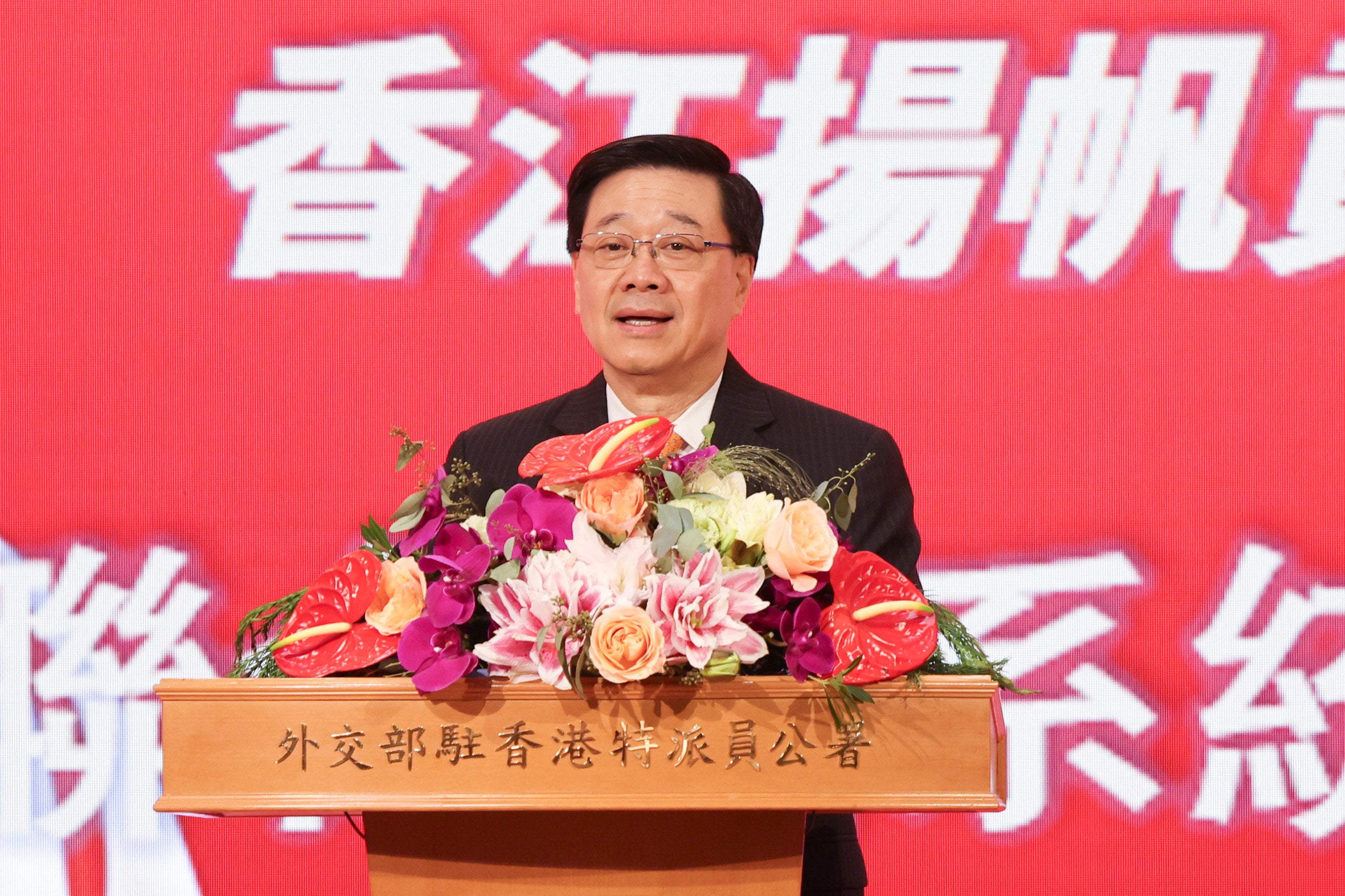 Chief Executive John Lee says Beijing’s recommendations affirm Hong Kong’s resolve to contribute to the international community. Photo: Silvia Siu