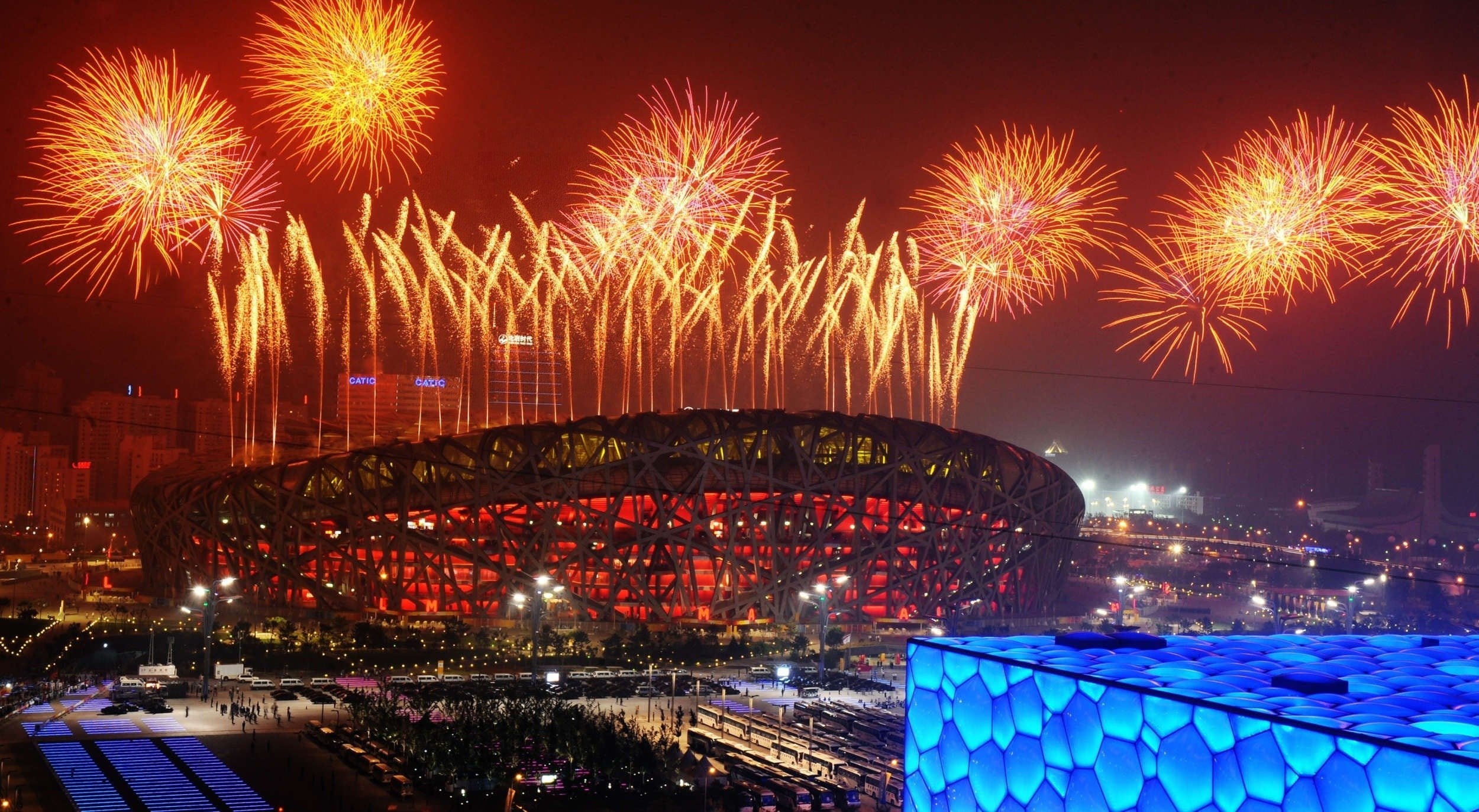 Fireworks light up the skies during the opening ceremony of the Olympics in Beijing. The SCMP previously reported that Tung Chee-hwa worked behind the scenes to support China's successful bid to host the 2008 Games. Photo: Xinhua