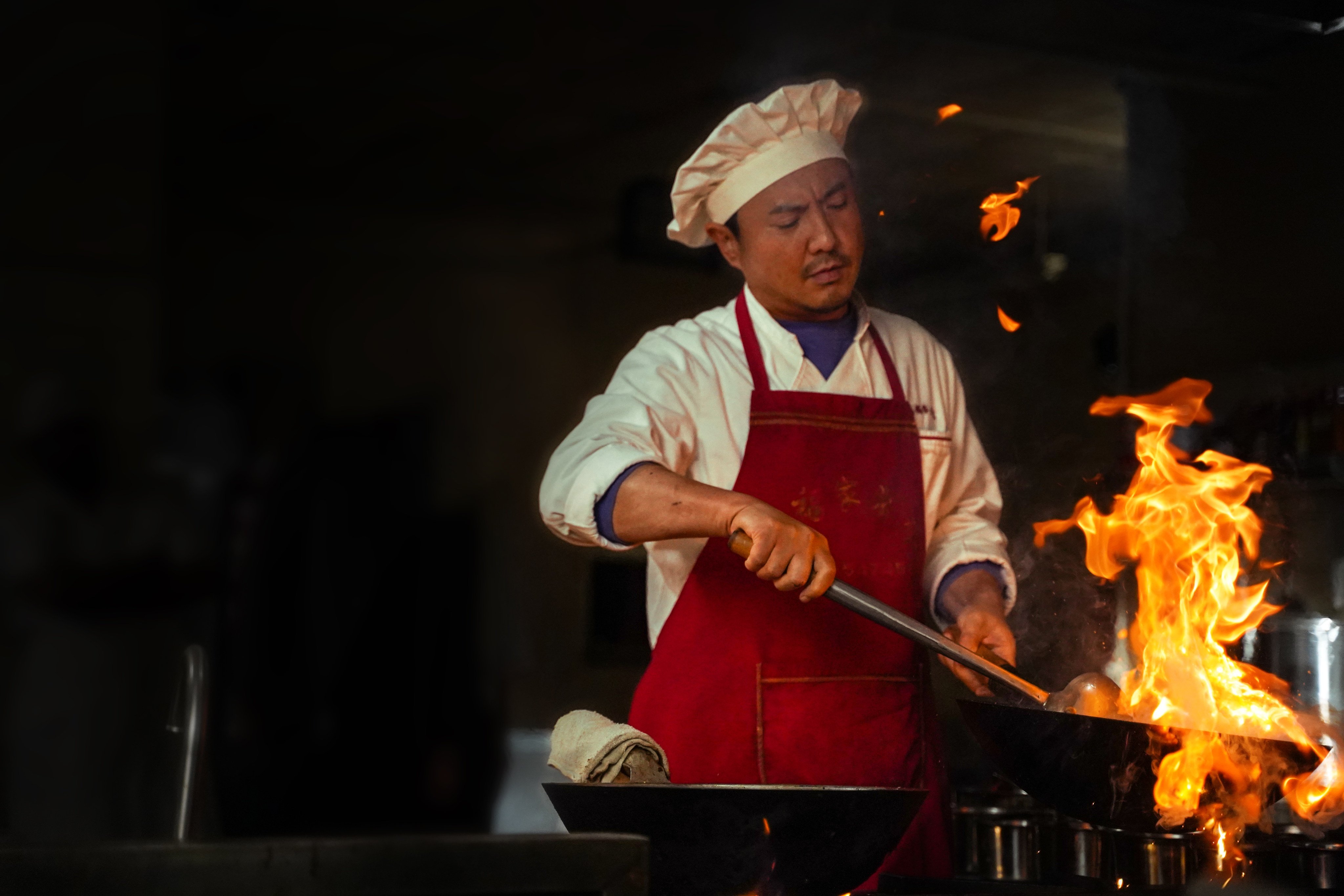 Shen Teng in a still from Once Upon a Time in the Middle East (category IIB; Chinese, English, Arabic), directed by Wen Muye. Jiang Qiming and Omar Sherif co-star.