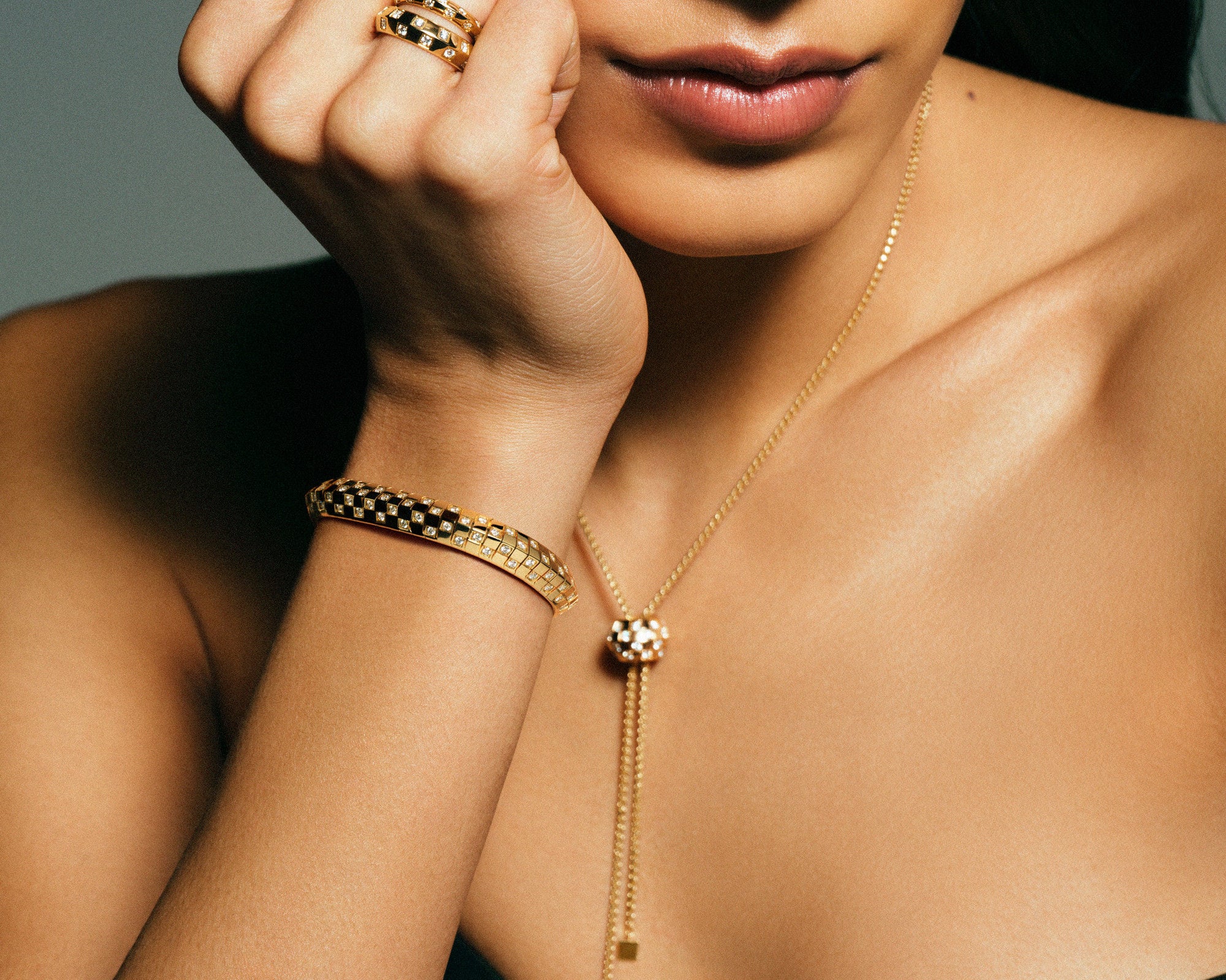 Pieces from the newly expanded Le Damier de Louis Vuitton fine jewellery collection. Photo: Handout