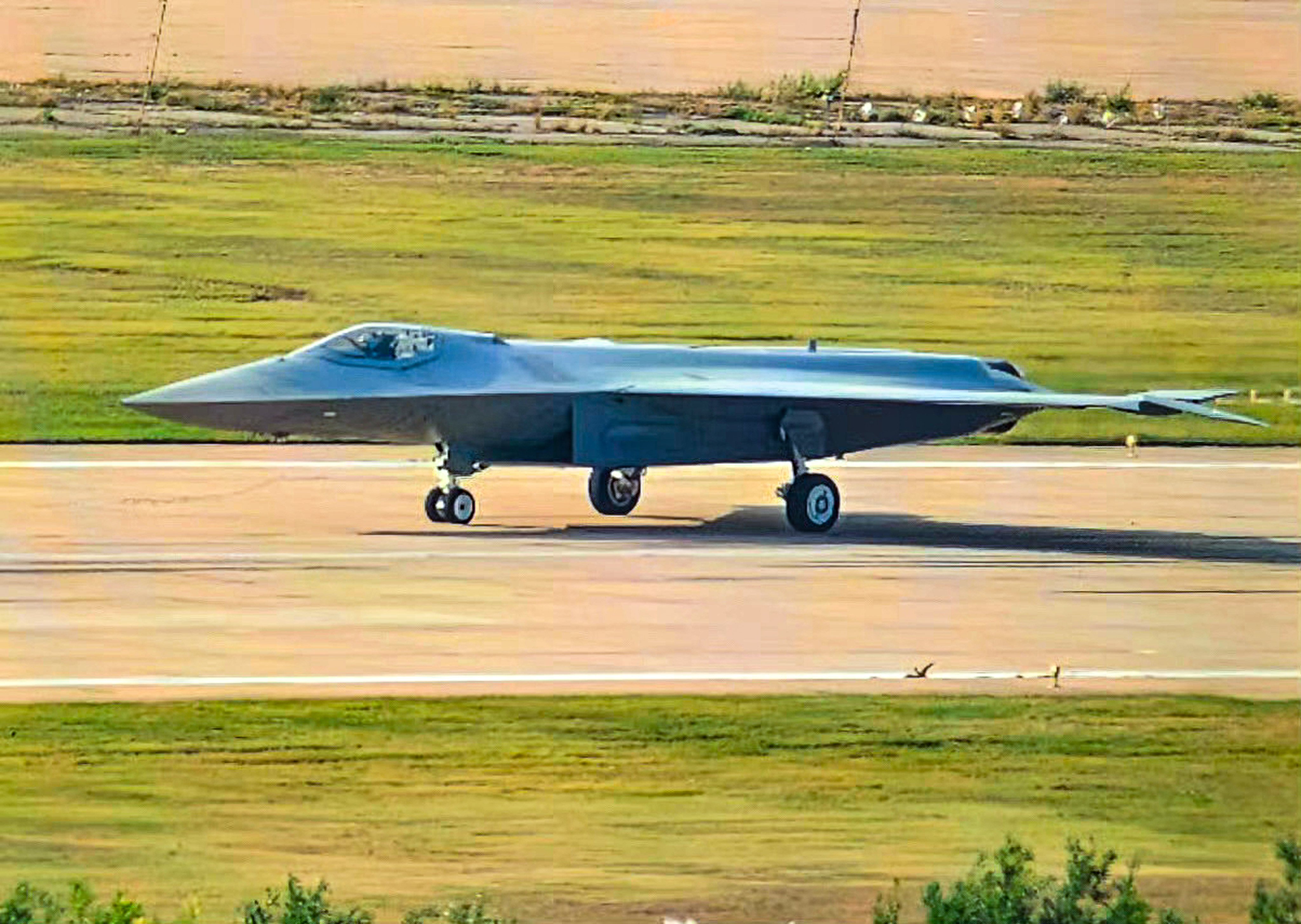 An image of what appears to be one of China’s sixth-generation fighters, sometimes referred to as the J-50 and consistent with designs developed by Shenyang Aircraft Corporation, surfaced on Chinese social media late last year. Chinese authorities did not confirm the authenticity of the images. Photo: Handout