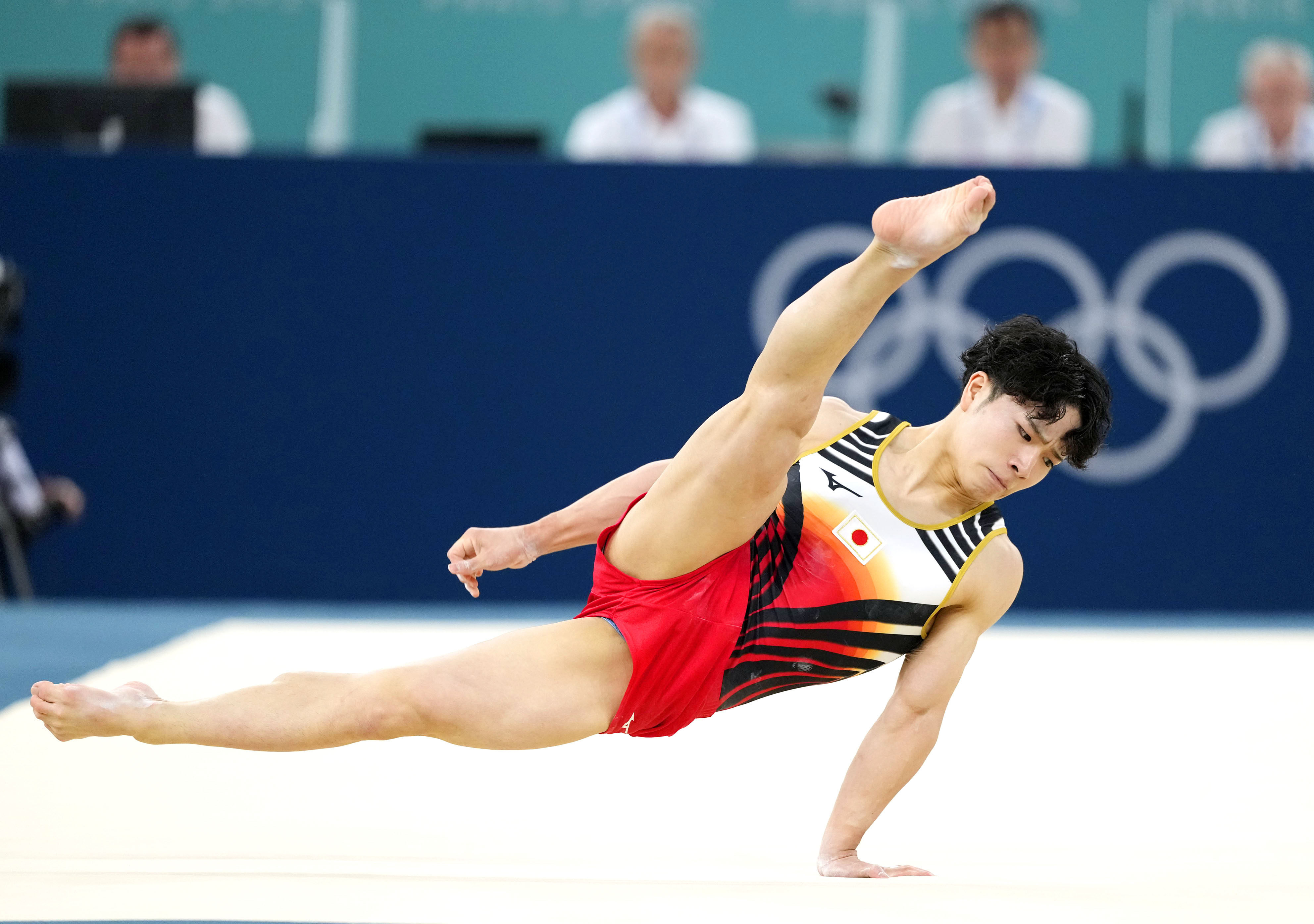 Japan’s Shinnosuke Oka did not take part in a team practice on Wednesday but said afterwards that he still intended to compete at the Asian Games. Photo: Kyodo