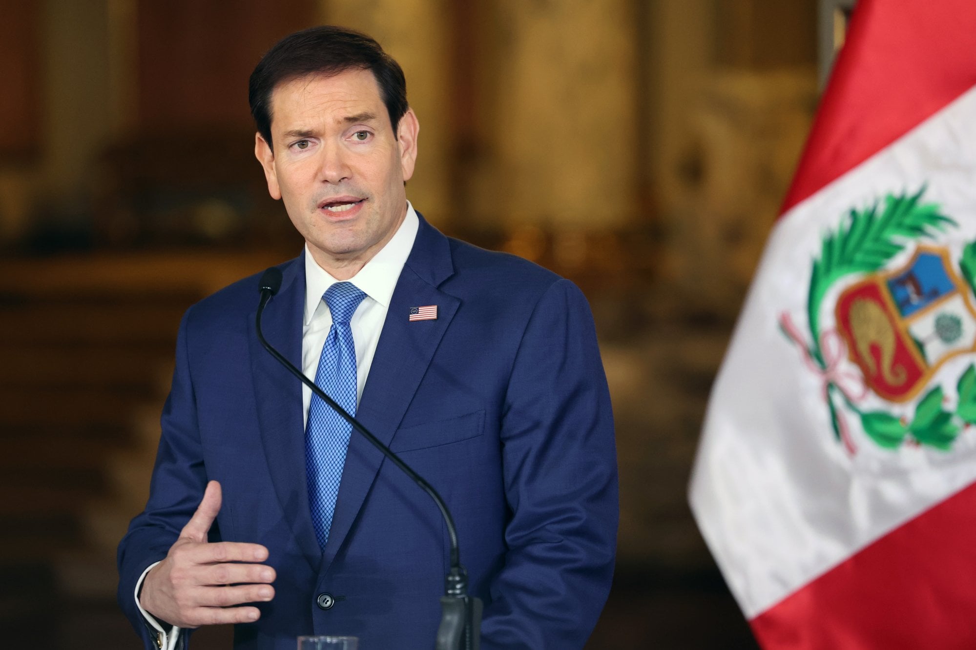 US Secretary of State Marco Rubio had criticised Chinese-backed projects in Peru ahead of his visit to Lima. Photo: EPA US Secretary of State Marco Rubio had criticised Chinese-backed projects in Peru ahead of his visit to Lima. Photo: EPA