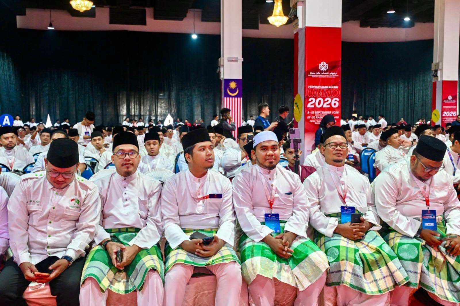 PAS delegates attend the Umno congress on Friday. Photo: Facebook/mediaumnomalaysia