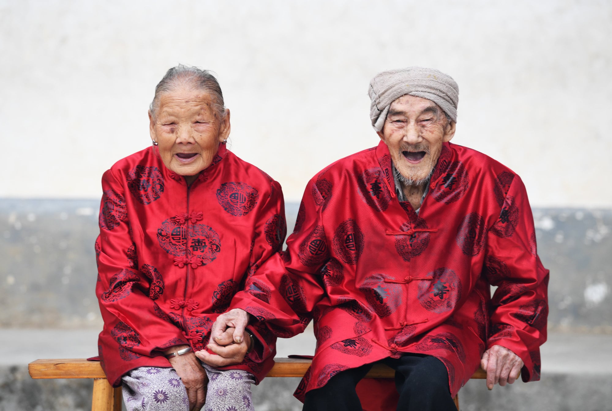 According to government data, the registered count of centenarians in the country has surged, now totalling about 119,000. Photo: Xinhua/Wang Quanchao