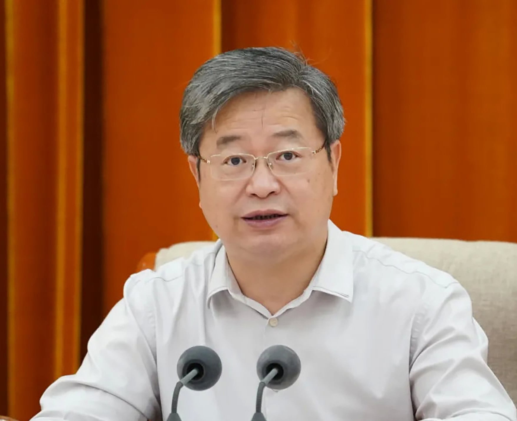 Chen Yixin has called to establish "a fair and open international AI rules system”. Photo: Weibo