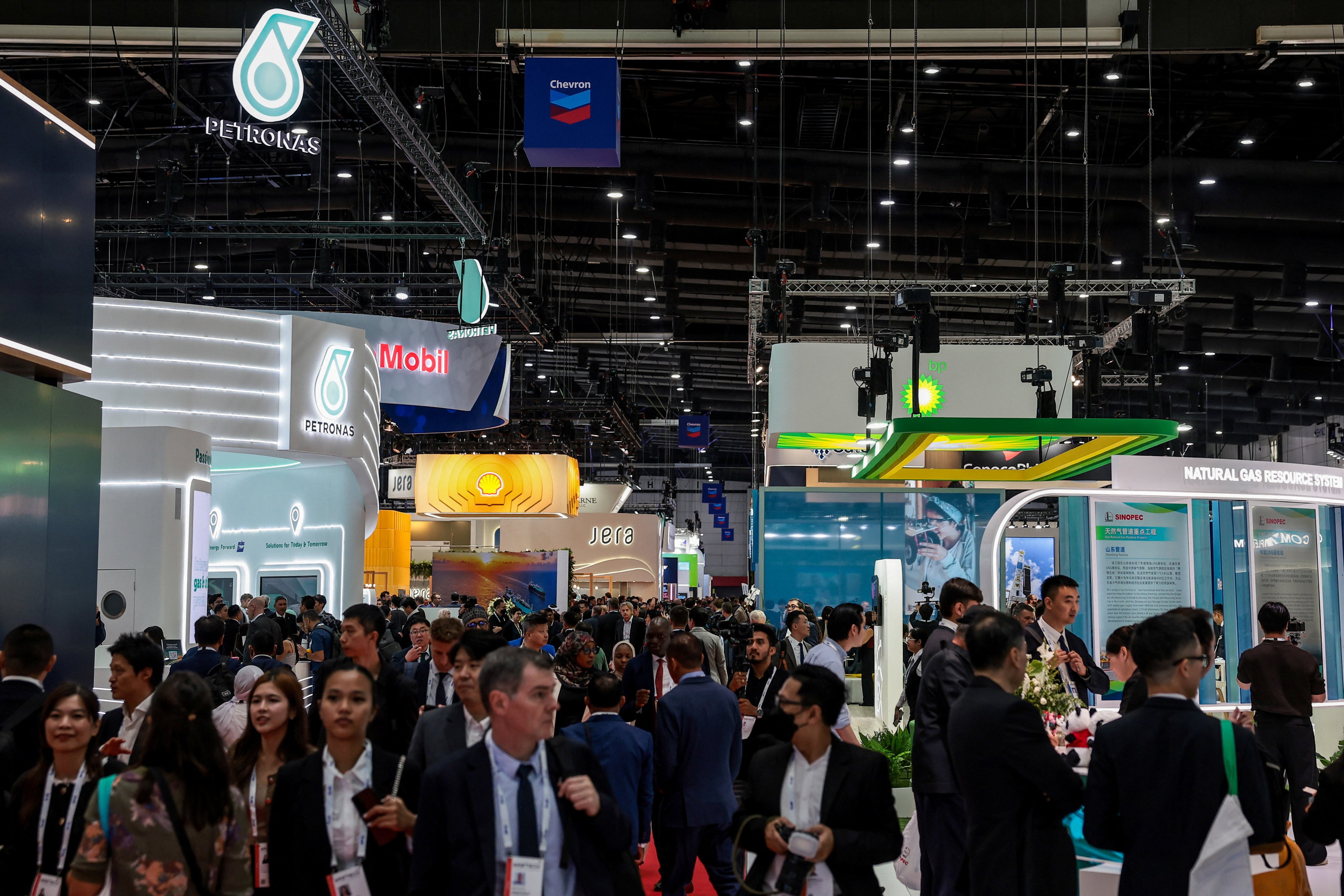 People attend Gastech Bangkok 2026, in Bangkok, Thailand, on Monday. Photo: Reuters