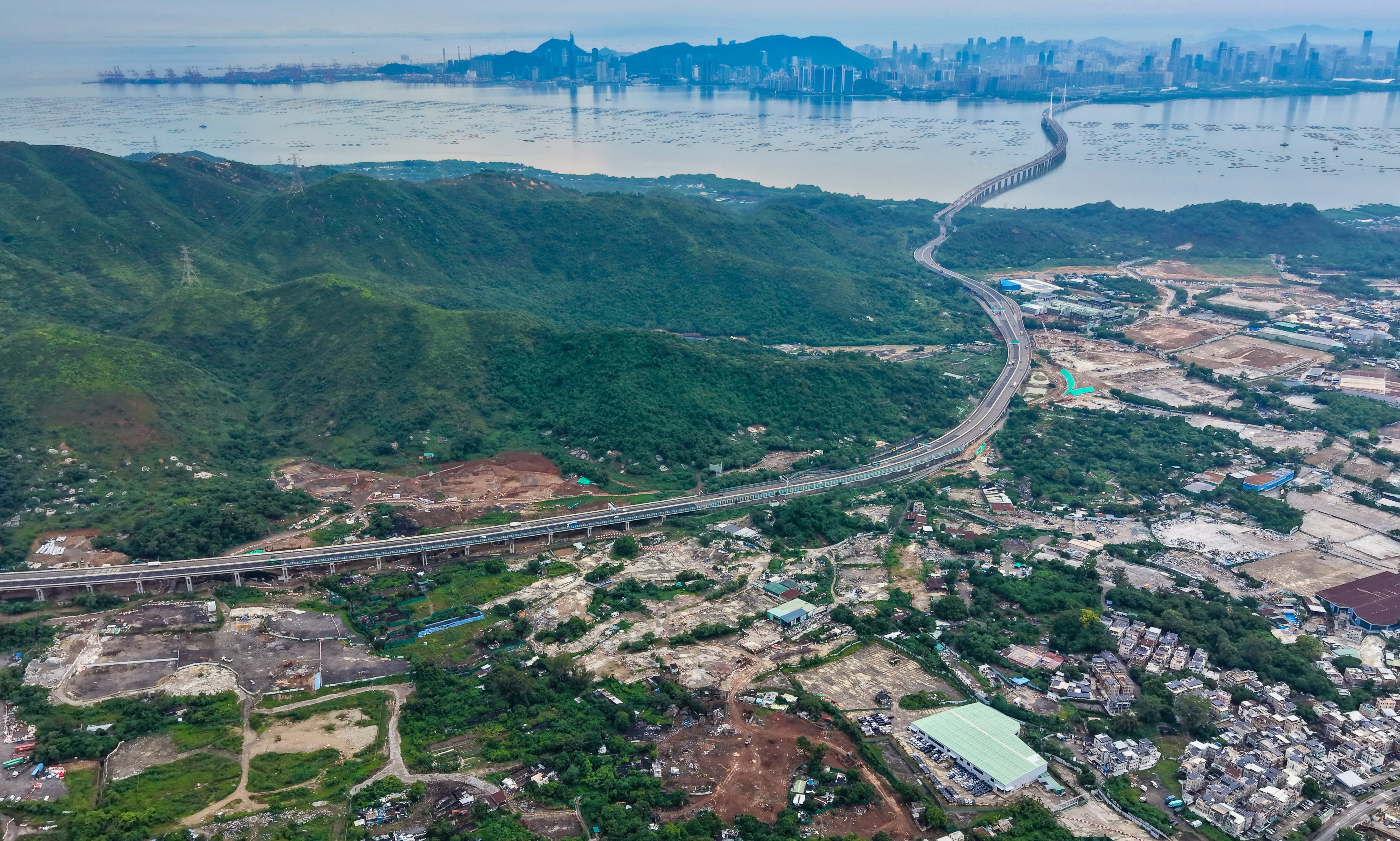 An aerial view of the Hung Shui Kiu/Ha Tsuen New Development Area, which is part of the Northern Metropolis. Photo: Karma Lo