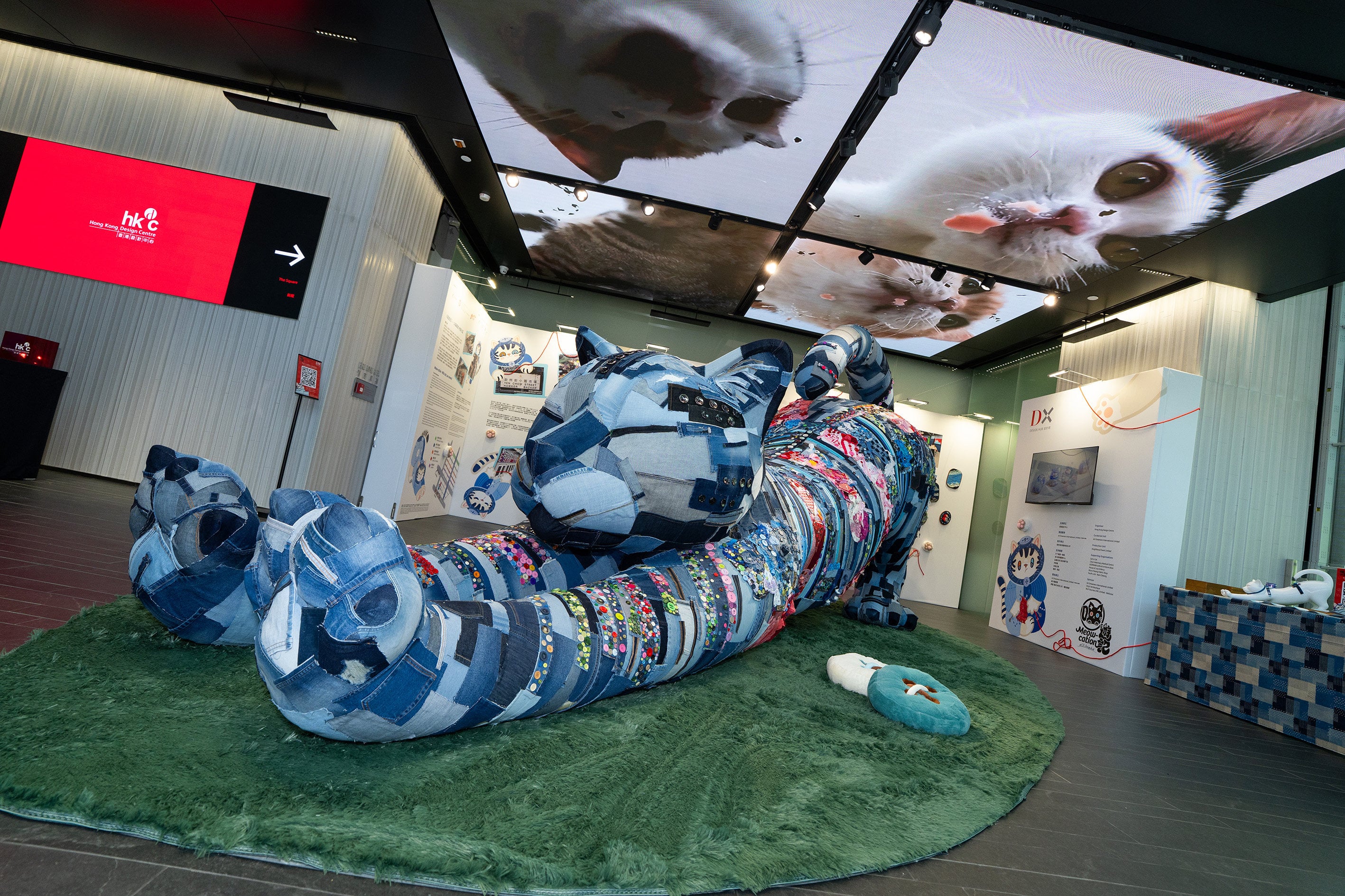 The “Meow‑cation – With Cats, We Connect” exhibition at the Hong Kong Design Centre. Photo: courtesy Hong Kong Design Centre