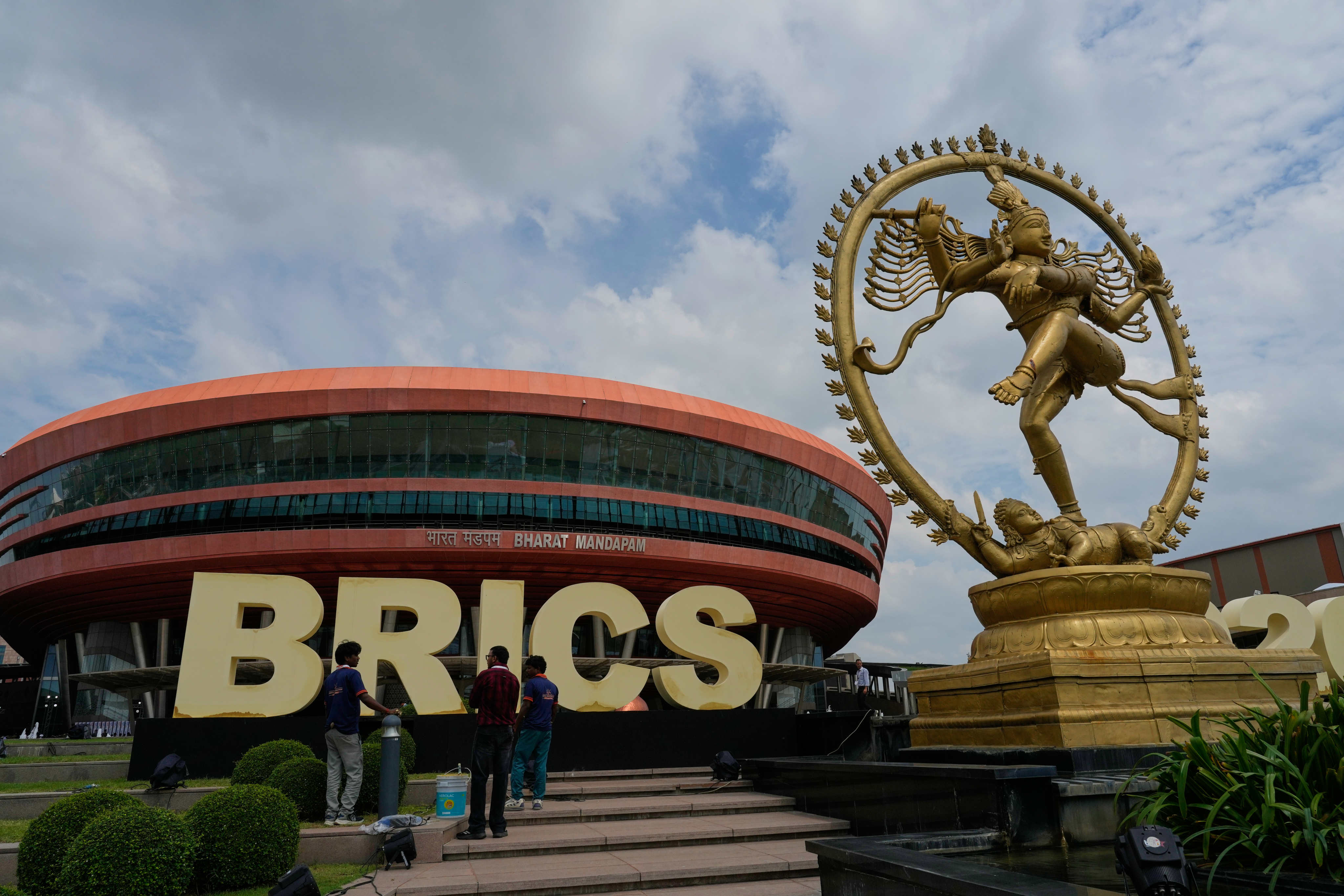 The venue for the Brics summit in New Delhi. Photo: AP