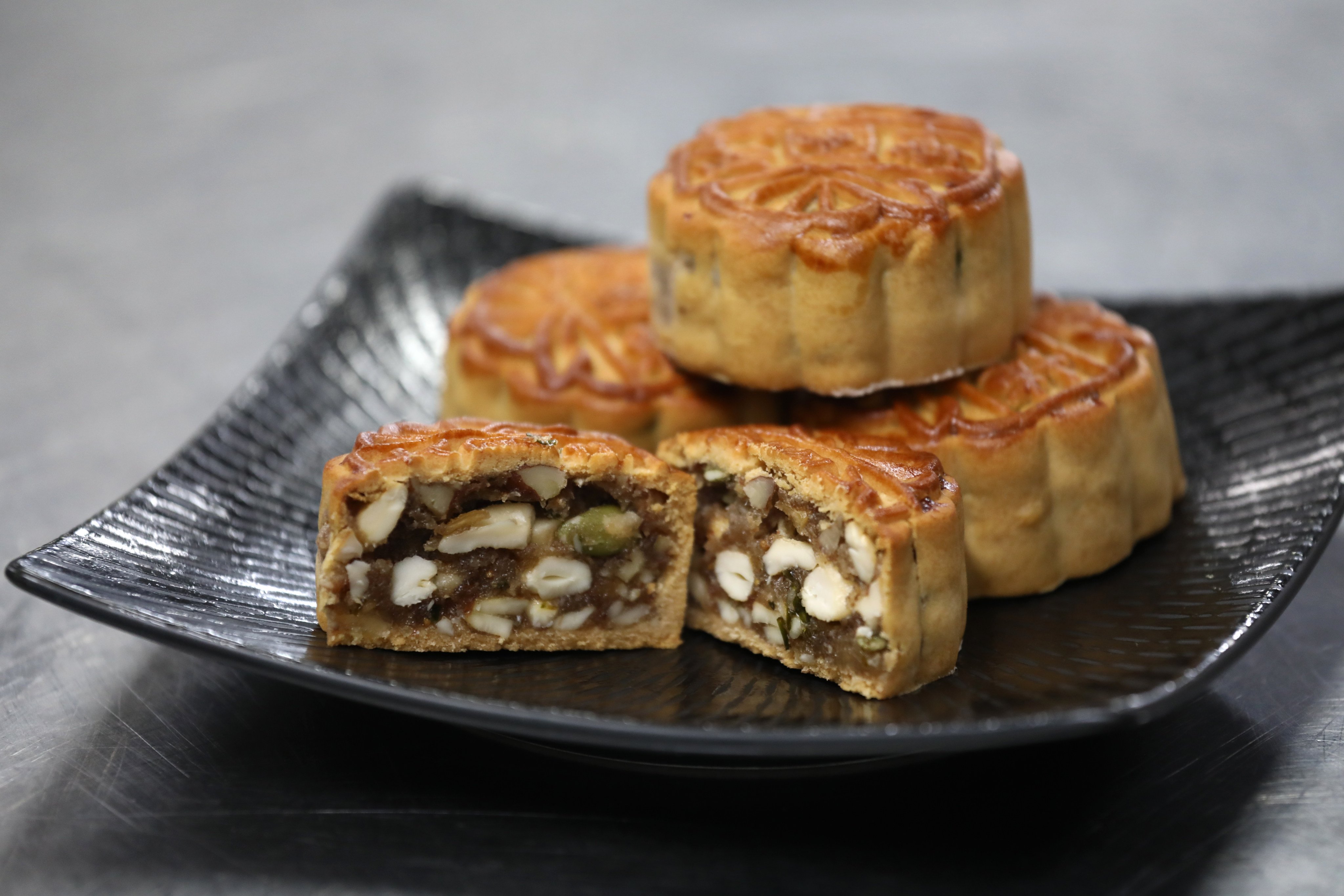 Mooncake flavours have changed a lot since they were first invented but some favourites, like the five-kernel mooncake, have stuck around. Photo: Jonathan Wong