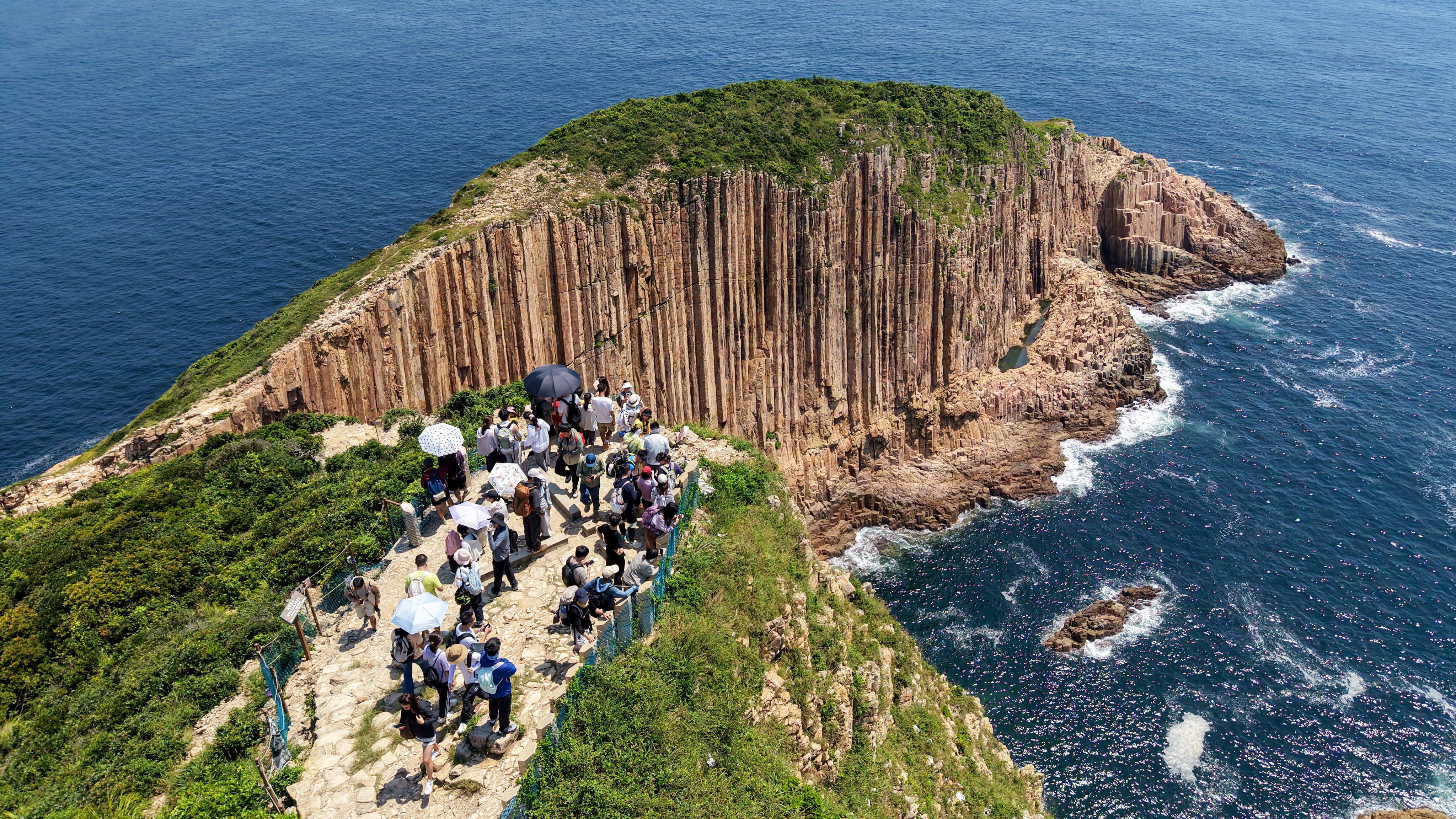 A trial booking system for the Po Pin Chau section of the High Island Geo Trail saw a high no-show rate during its opening weekend on September 4 and 5. Photo: Dickson Lee