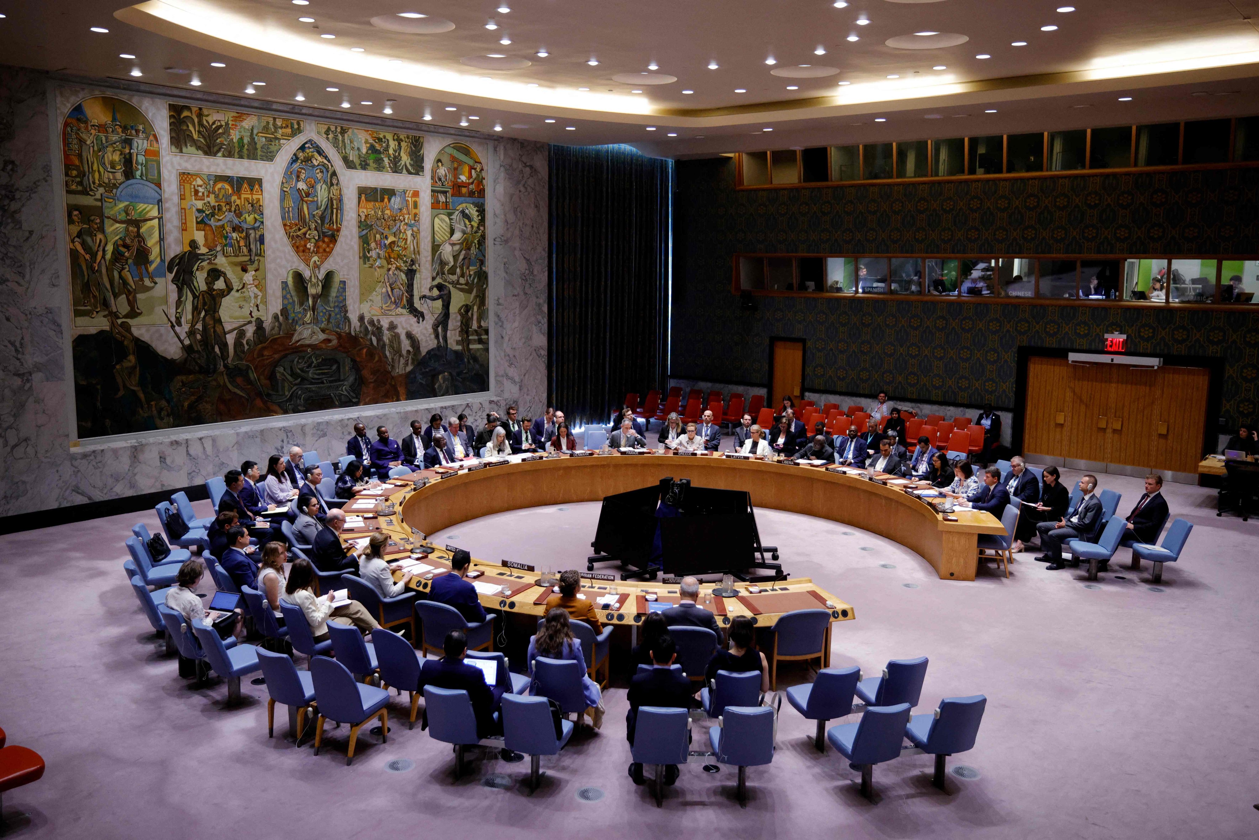 The UN Security Council chamber in New York. Photo: AFP