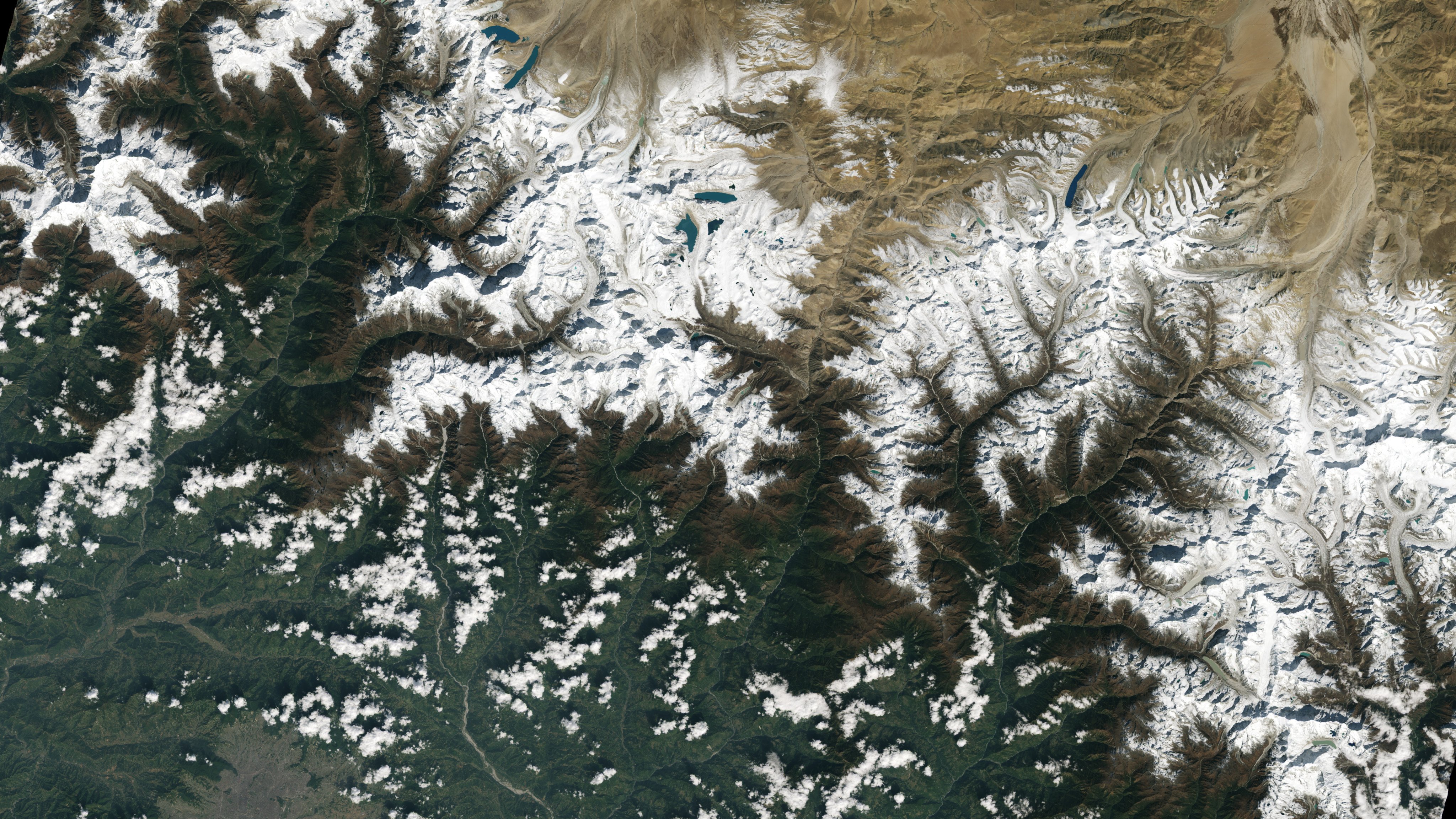 Glacier instability on the Tibetan Plateau may lead to more disasters, warns a climate official, as recent landslide fatalities rise. Photo: Nasa