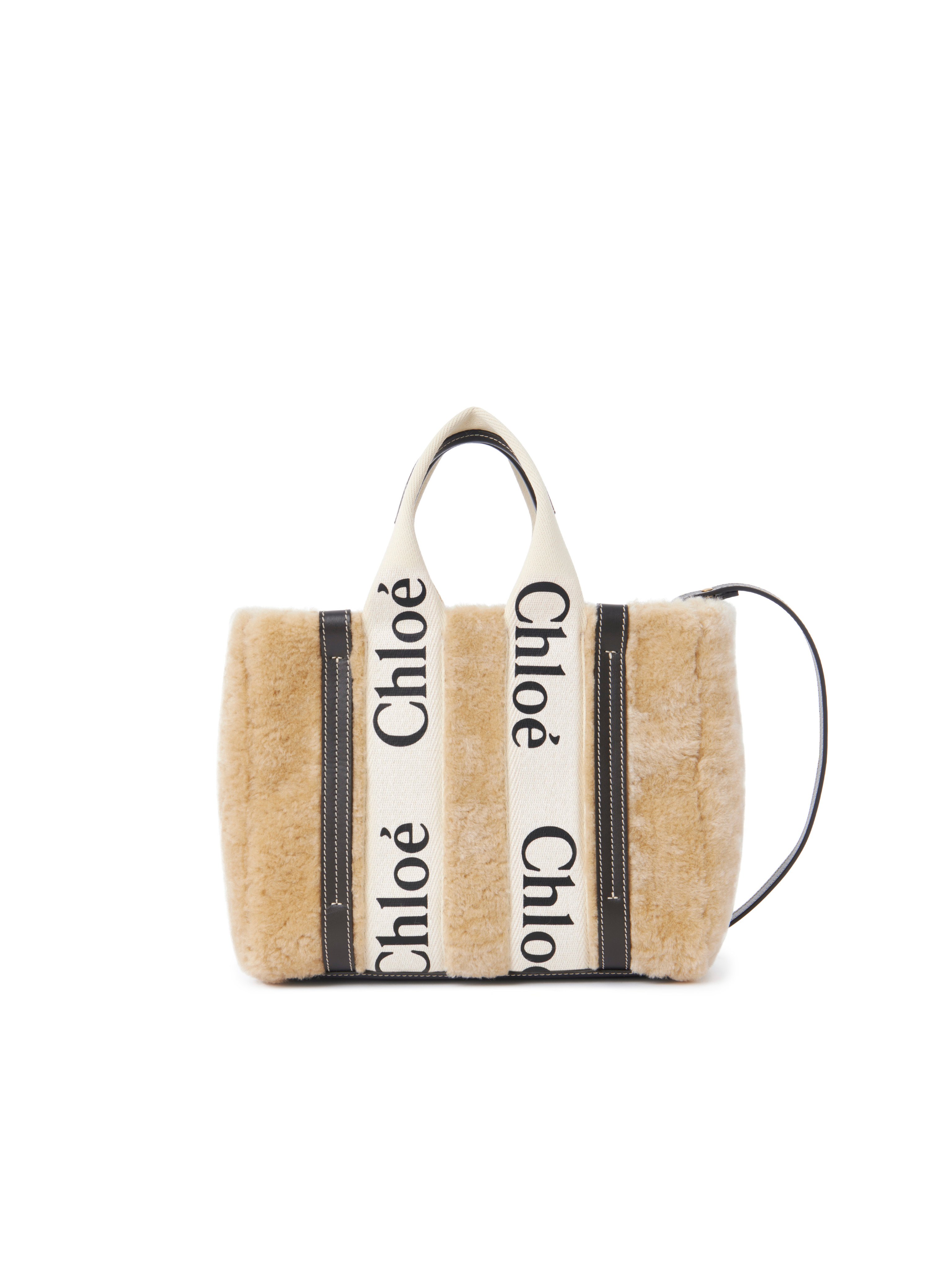 A shearling tote from Chloé for the year’s cosiest months. Photo: Handout
