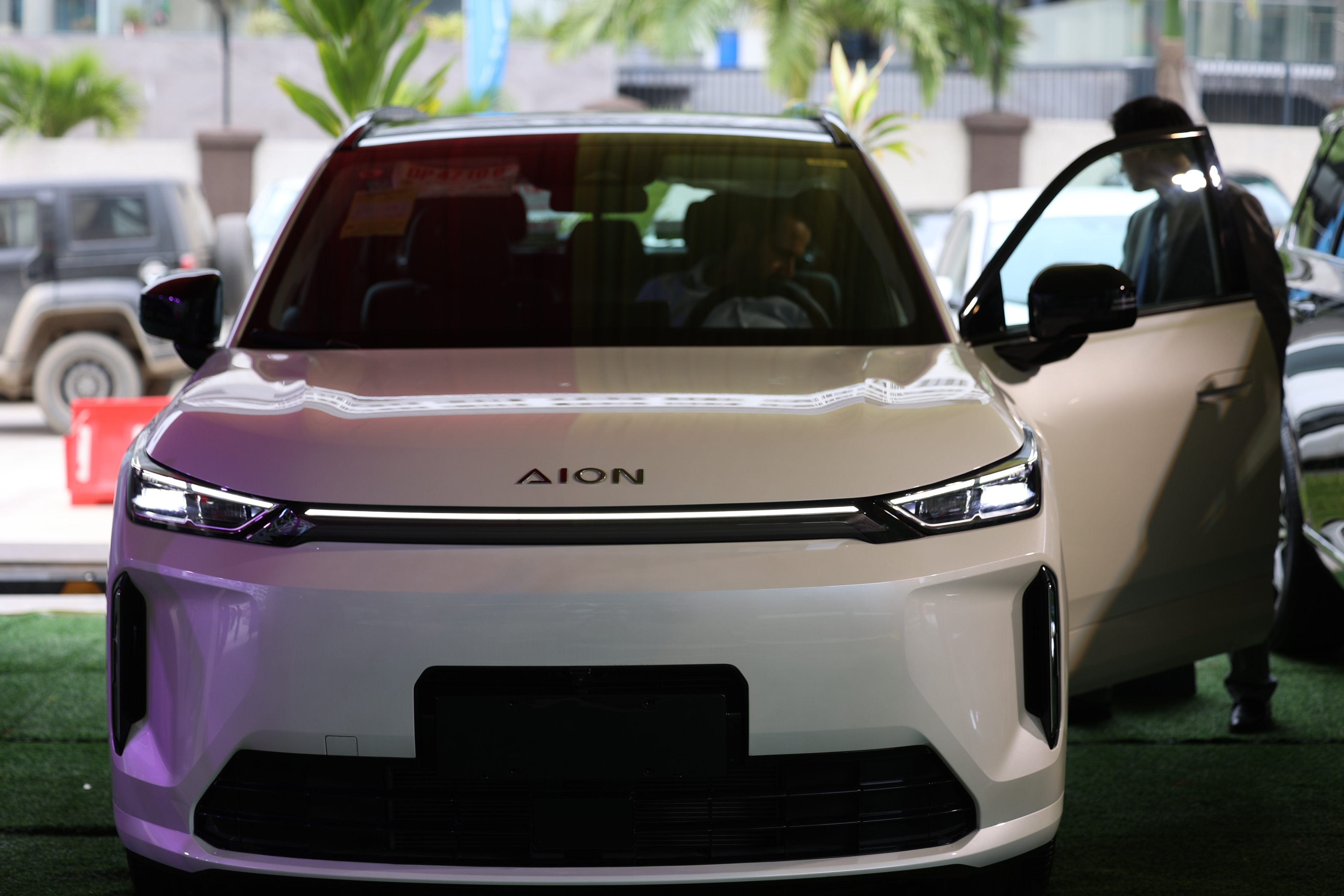 An Aion electric SUV from Chinese automaker Guangzhou Automobile Group. Photo: Xinhua