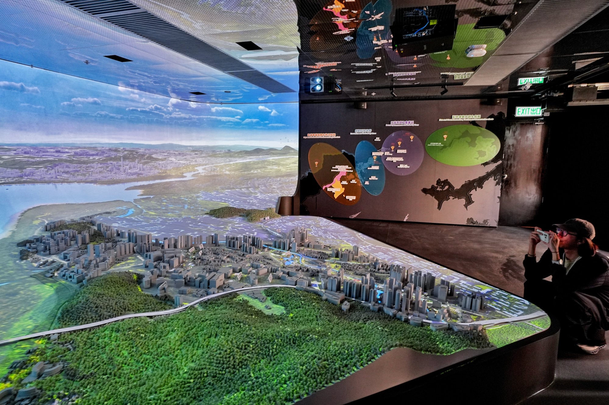 A landscape model for a new development area under the Northern Metropolis. Photo: Elson Li A landscape model for a new development area under the Northern Metropolis. Photo: Elson Li