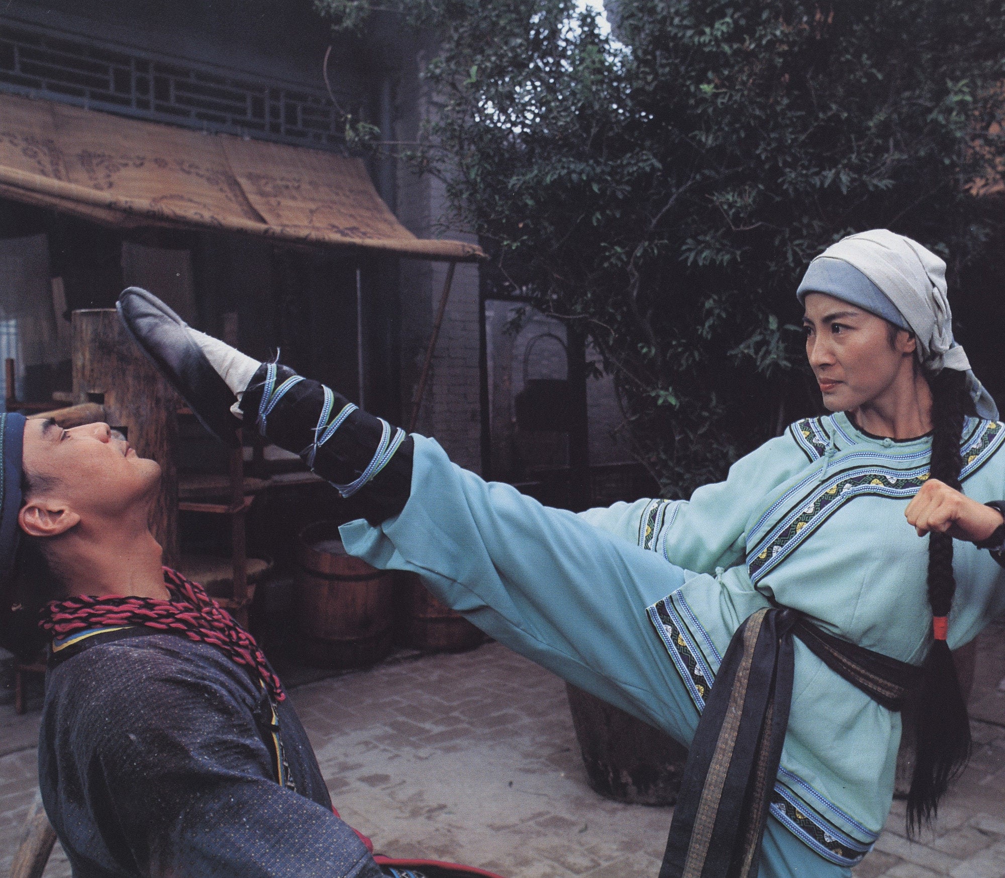 Michelle Yeoh (right) in a still from Wing Chun (1994). The Malaysian actress is one of many women to have starred in Hong Kong action movies over the decades. We look at her roles and those of others, from Angela Mao Ying to Brigitte Lin.