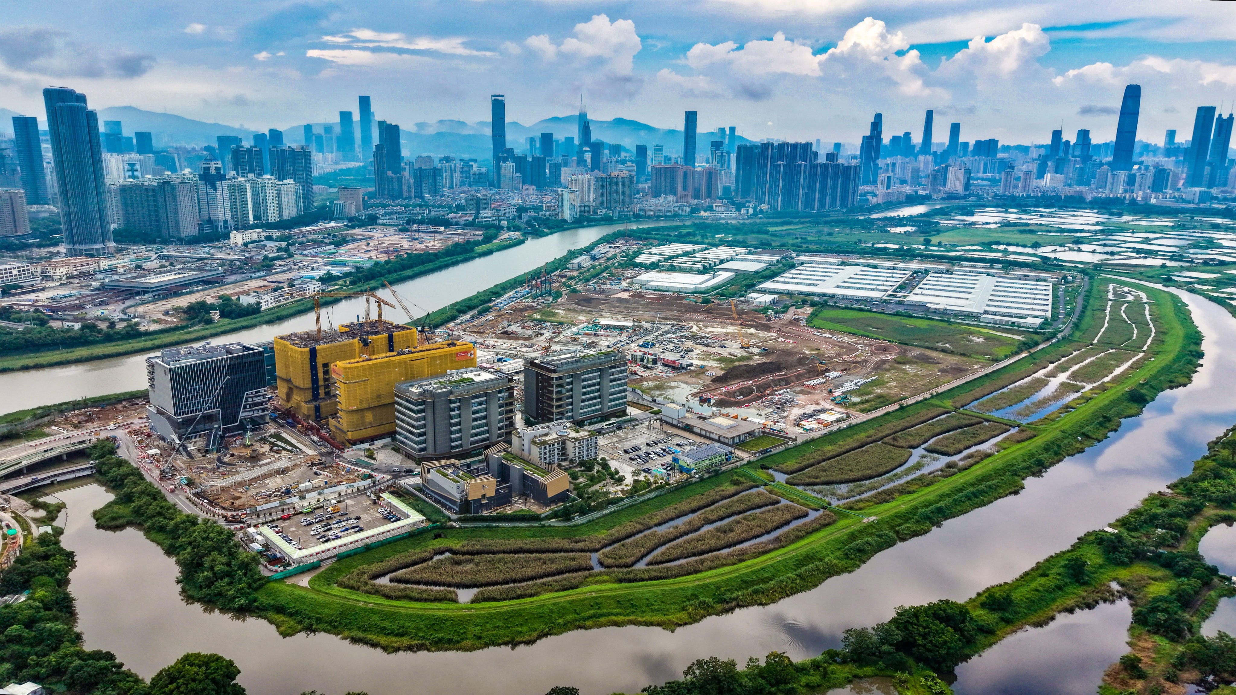 The Hong Kong-Shenzhen Innovation and Technology Park in the Lok Ma Chau loop of the Northern Metropolis. Photo: Karma Lo