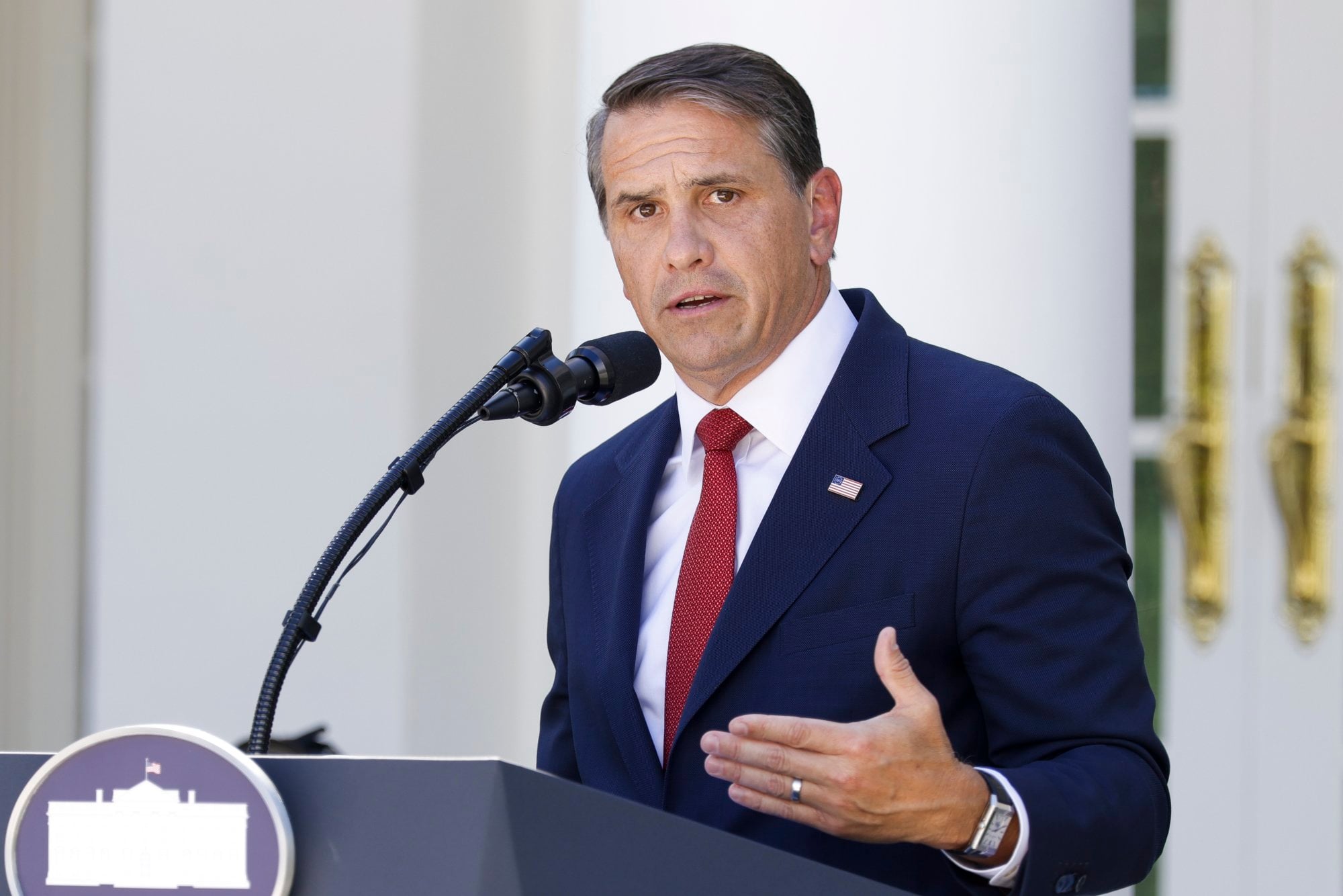 US Attorney General Todd Blanche addresses the media at the White House in Washington on Tuesday. Photo: EPA US Attorney General Todd Blanche addresses the media at the White House in Washington on Tuesday. Photo: EPA