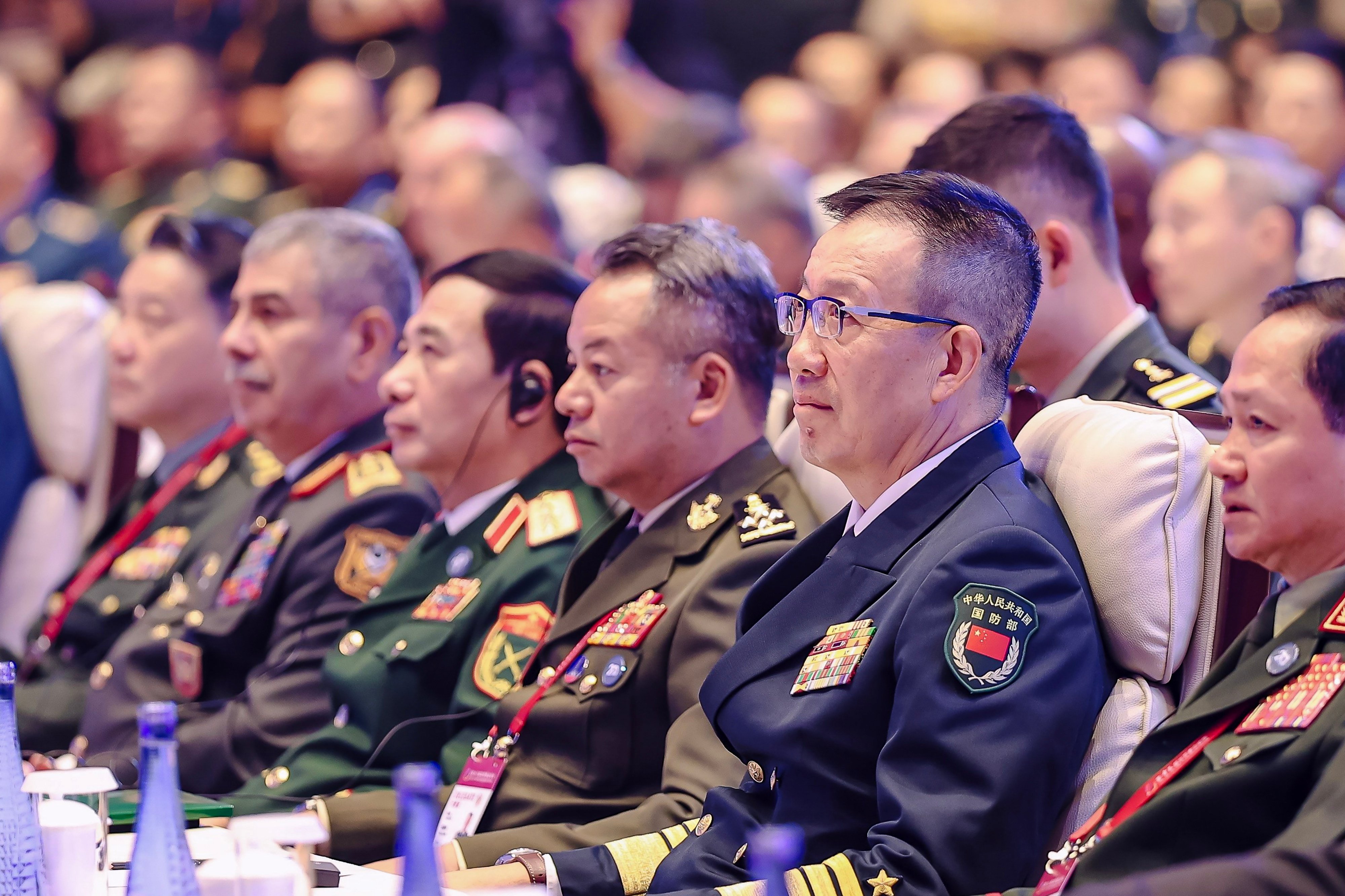China’s Defence Minister Dong Jun attends the Beijing Xiangshan Forum on Wednesday. Photo: X.com/XiangshanForum