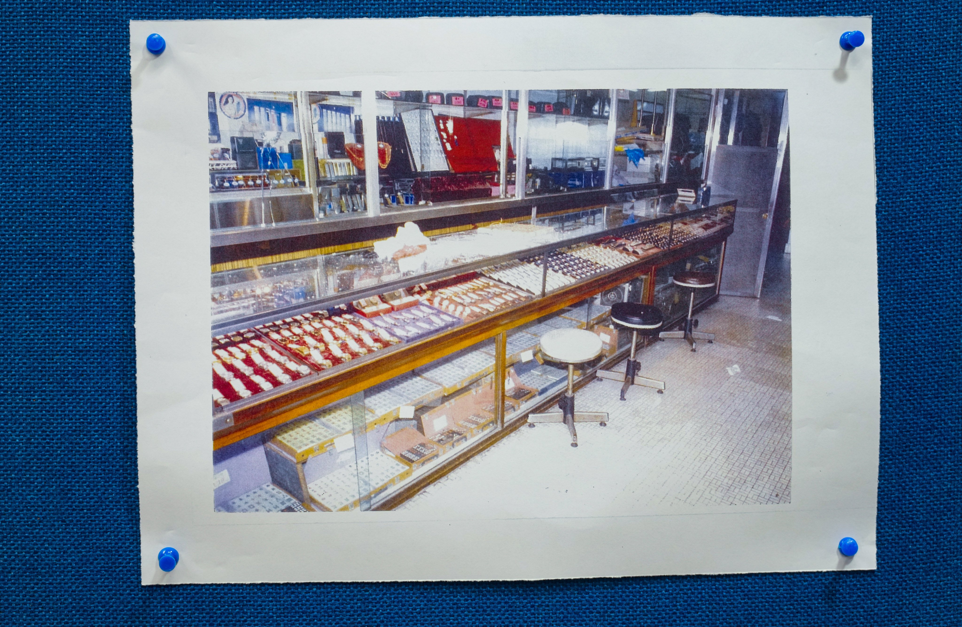 A photo of the second-hand goods shop taken by police and released during an earlier press conference. Photo: Sam Tsang