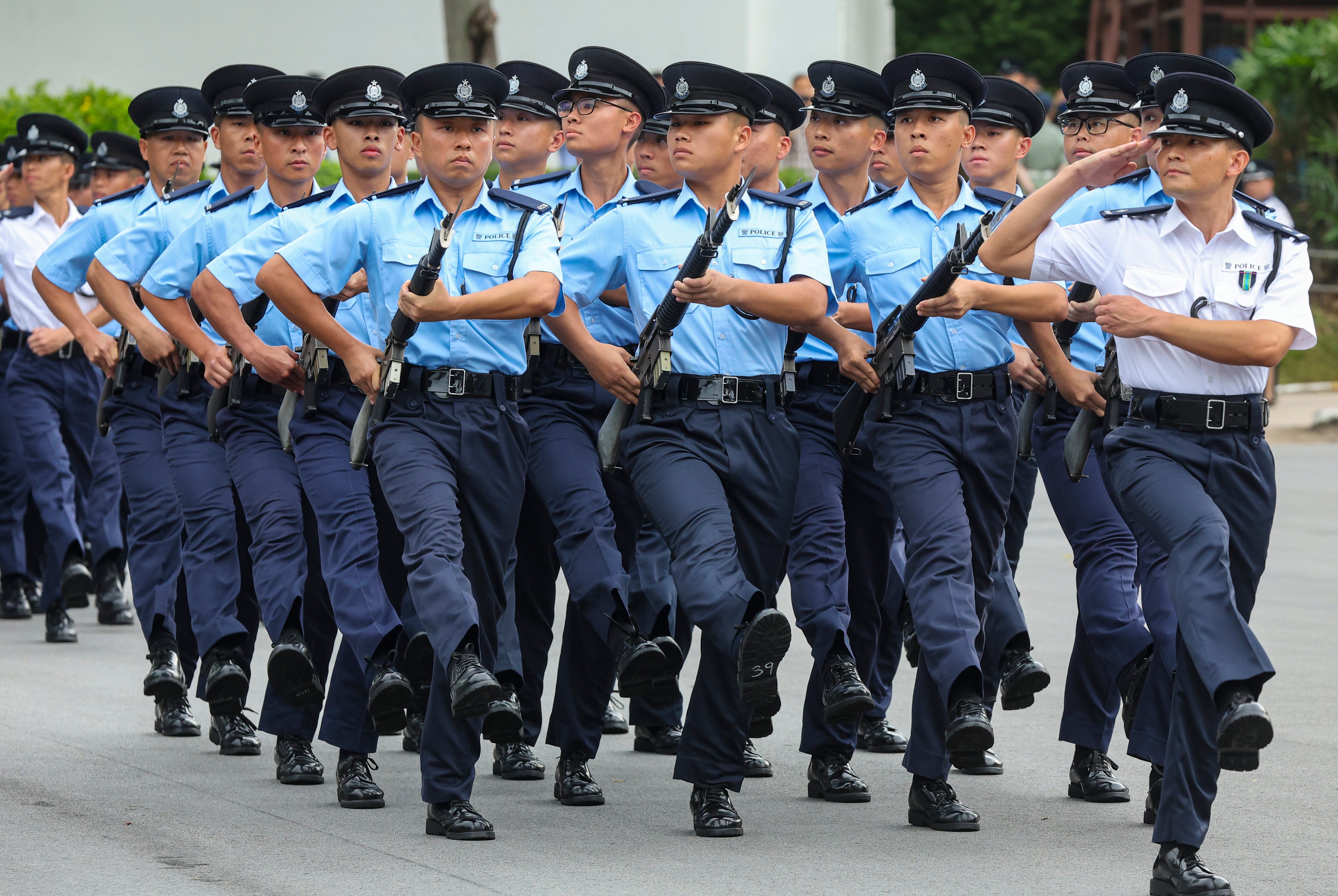 The policy address highlighted plans to establish a Hong Kong International Academy of Policing in November. Photo: Edmond So