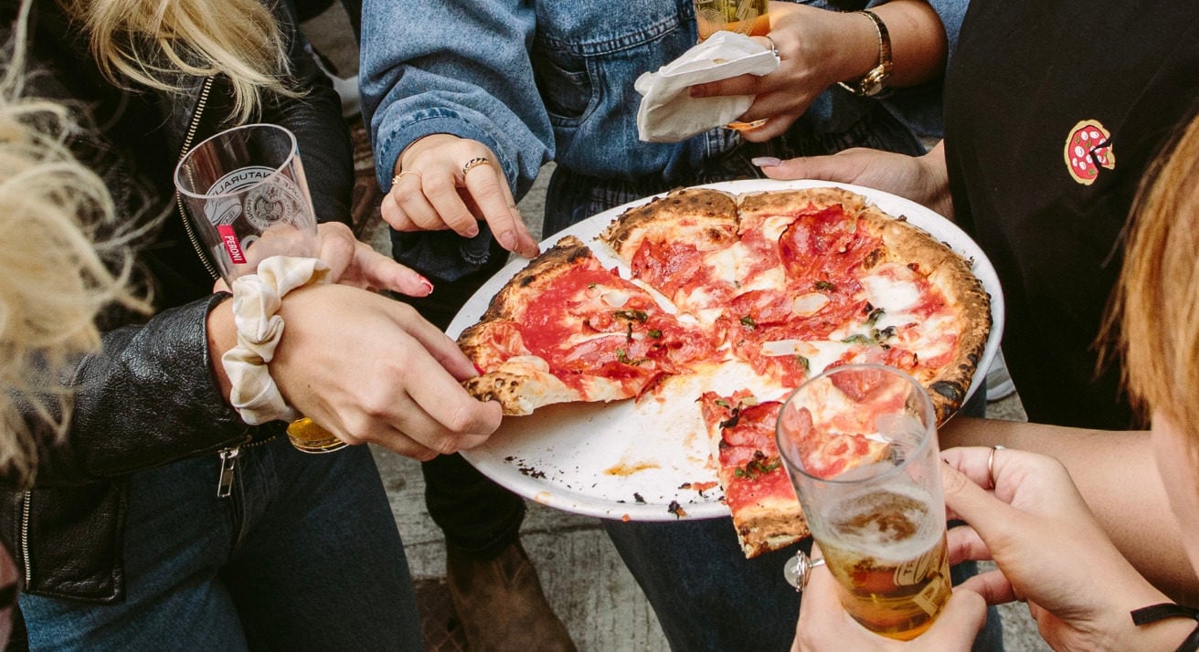 The pizza block party will happen on September 19.