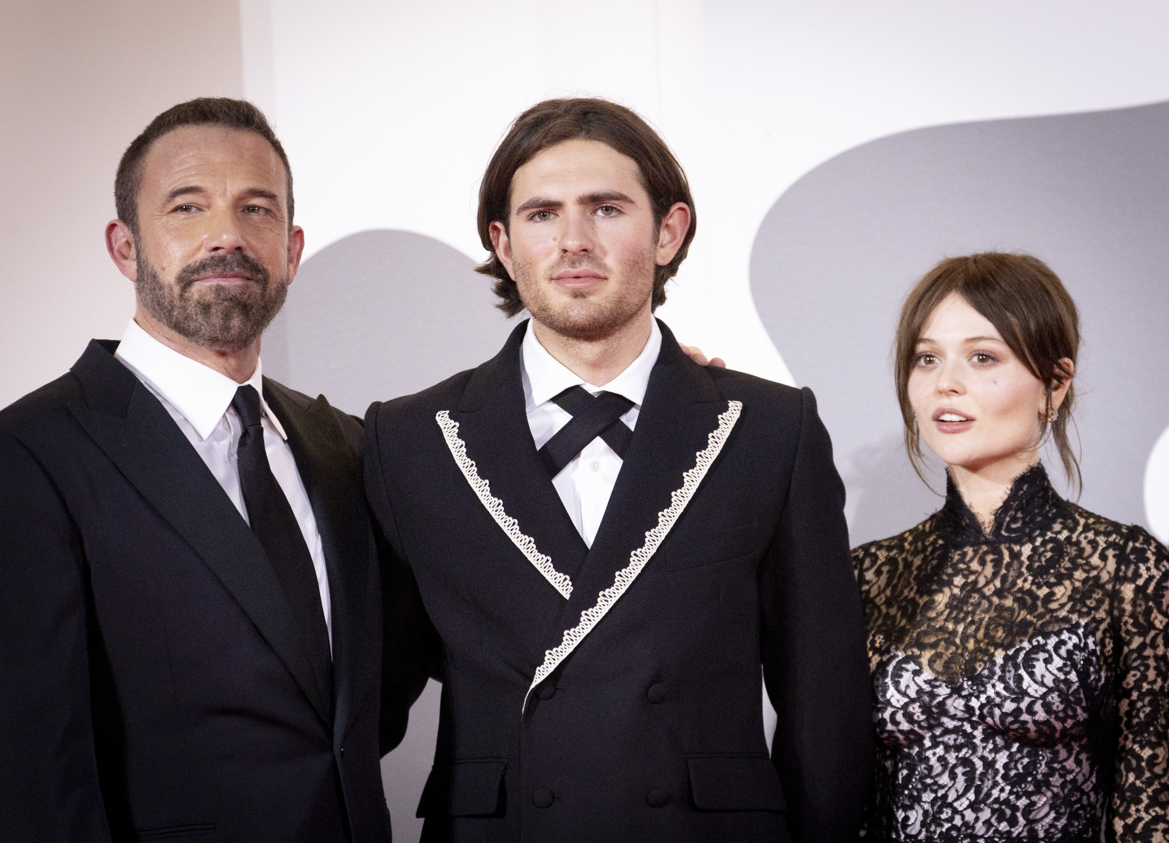Ben Affleck, his nephew Indiana Affleck and actress Emily Alyn Lind at the 83rd Venice International Film Festival on September 8. Photo: Getty Images