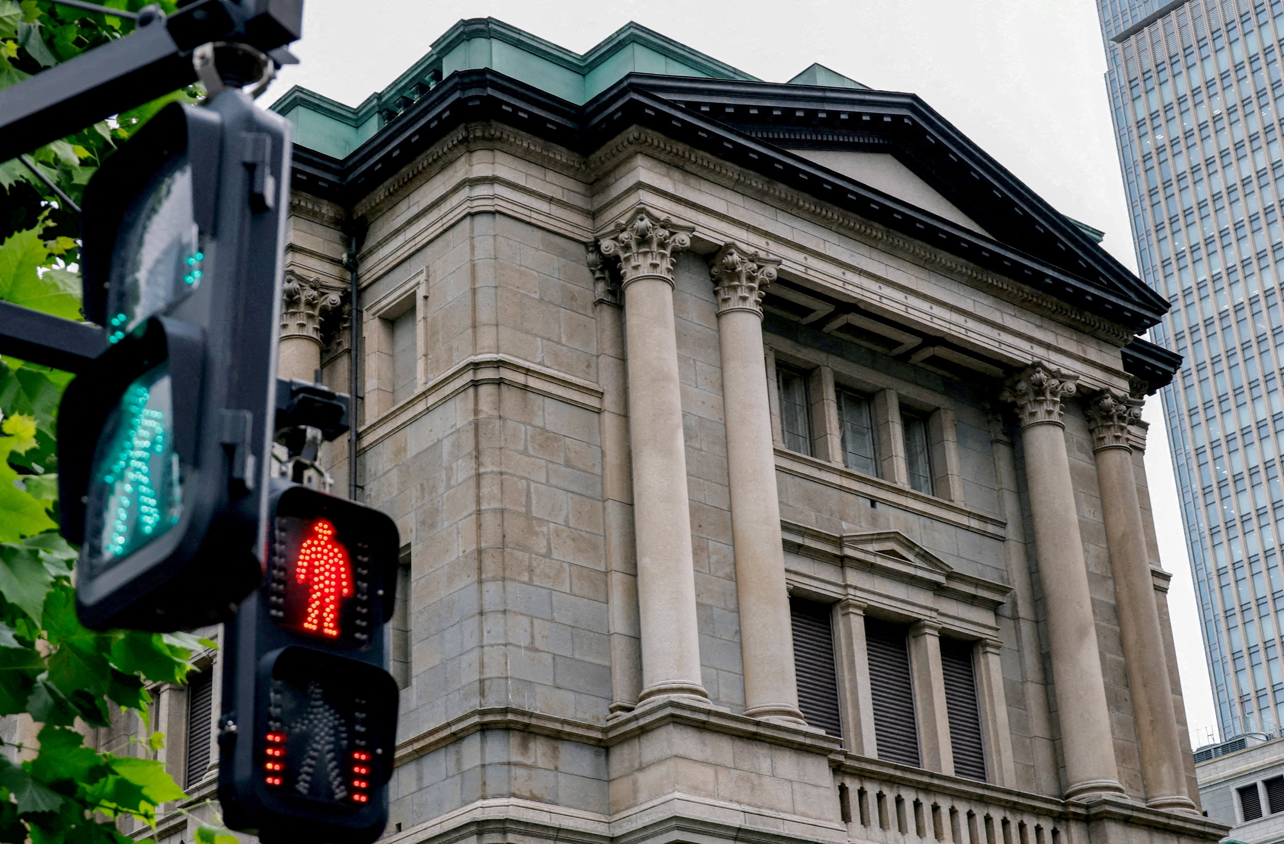 The Bank of Japan building in Tokyo on June 15. Photo: Reuters