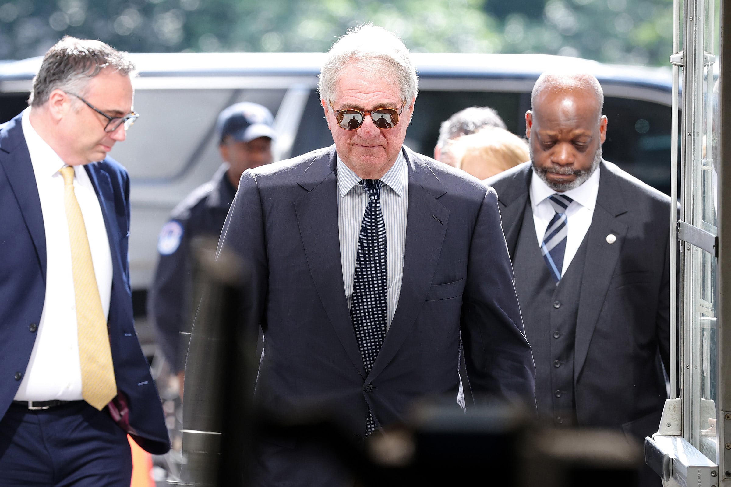 Leon Black arrives for a closed-door interview with the House Oversight Committee on Capitol Hill in Washington on June 26, 2026. Photo: TNS