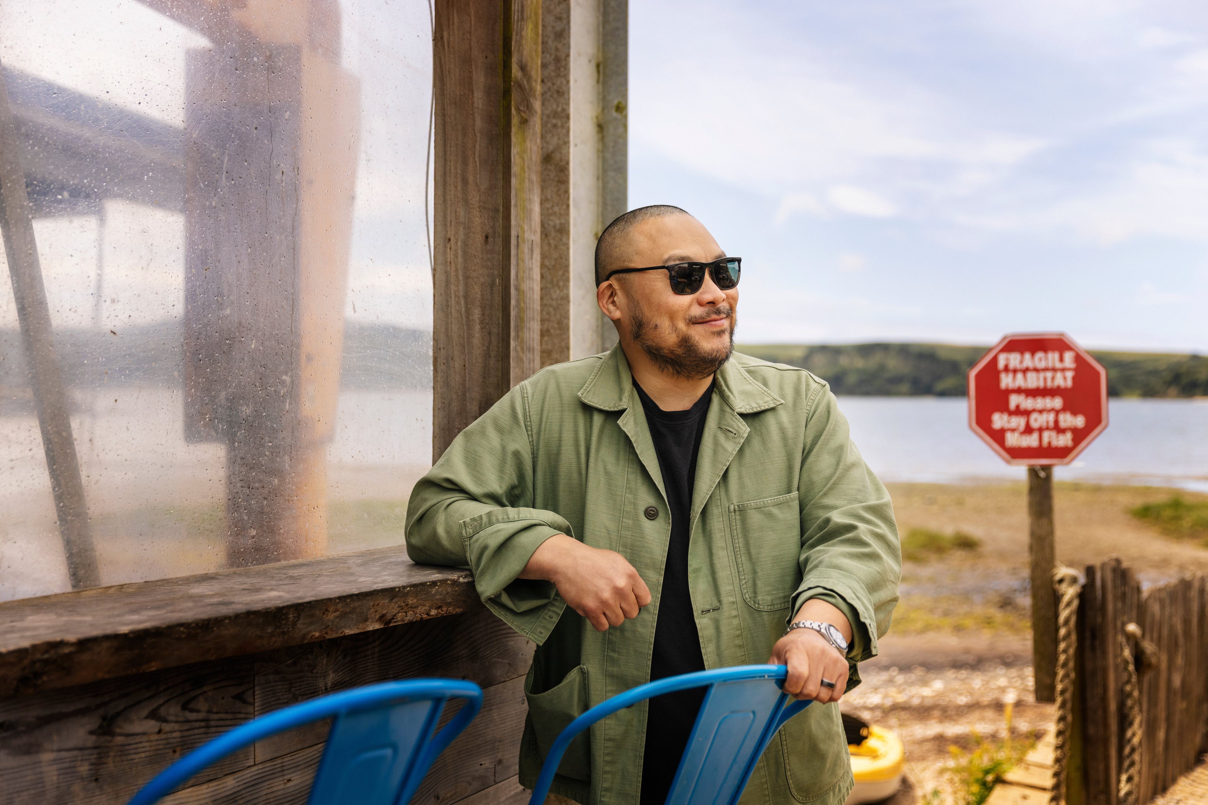 David Chang in a scene from The Detour with David Chang. The new CNN travel show invites viewers on an off-the-map culinary road trip. Photo: CNN via AP