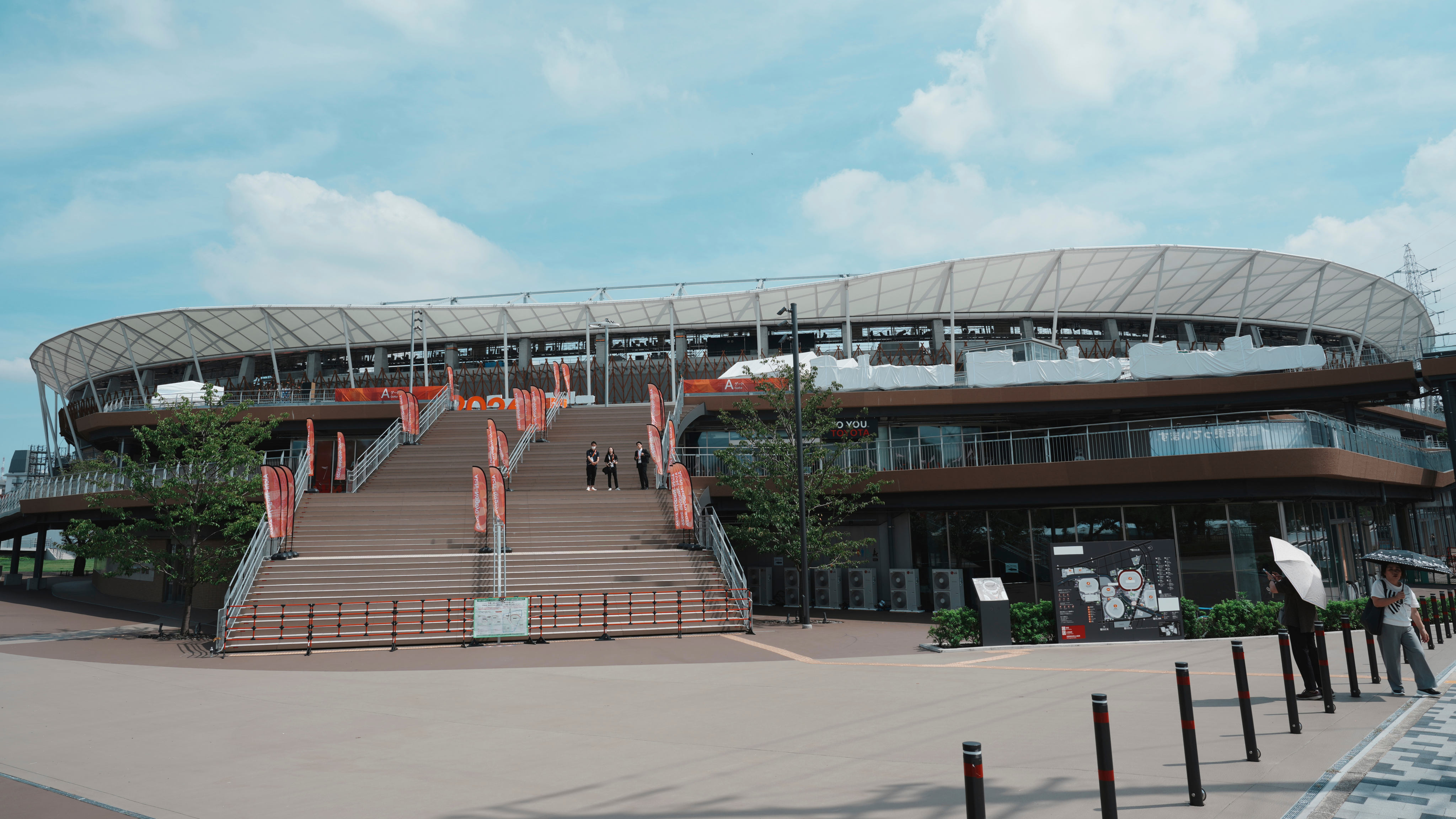 A general view of the main stadium, venue for the opening and closing ceremonies and the athletics programme for the Asian Games in Nagoya starting offocially on Saturday. Photo: AP