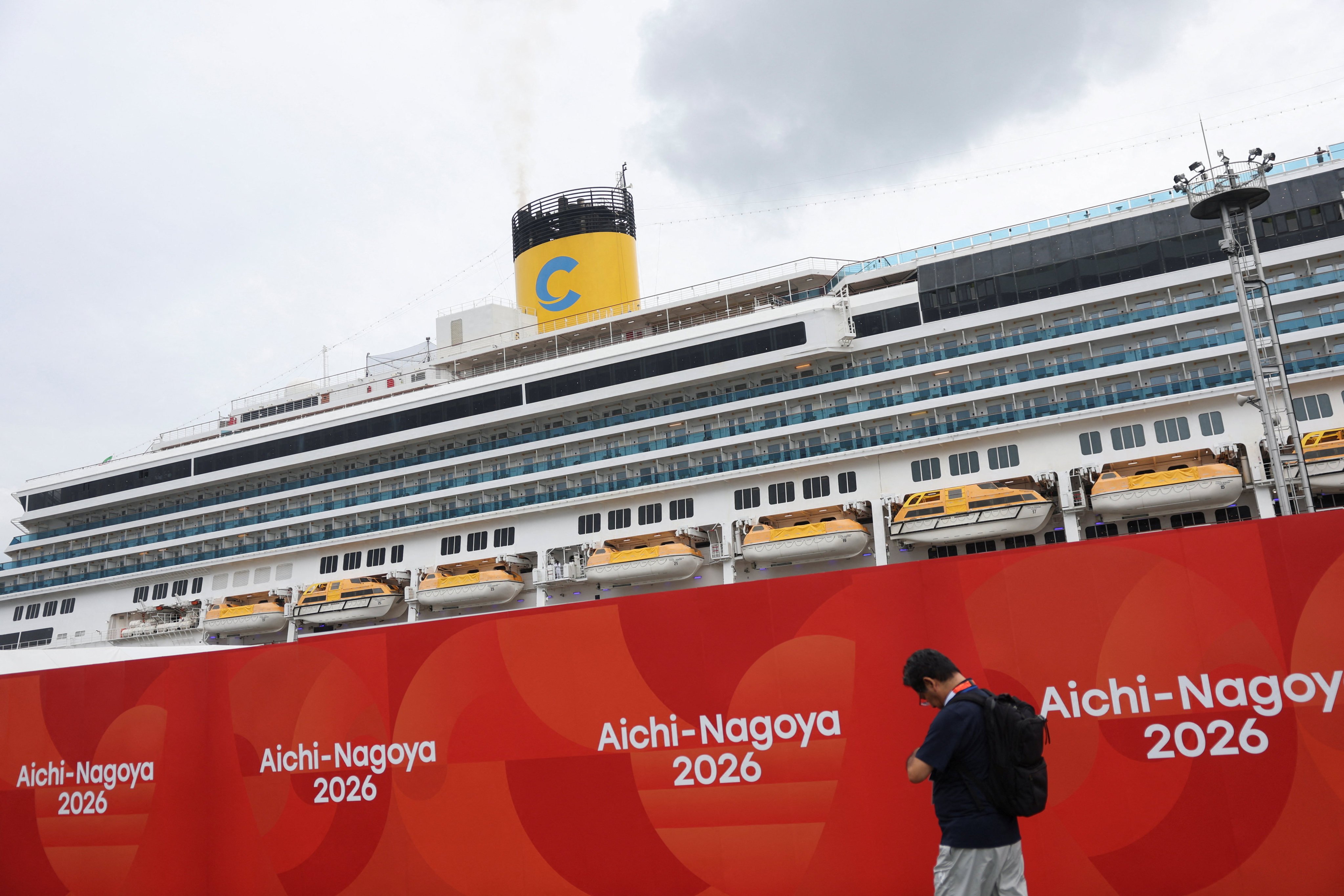 The Italian cruise ship Costa Serena will serve as a floating temporary athletes’ village for 4,000 to 5,000 participants during the Aichi-Nagoya 2026 Asian Games. Photo: Reuters