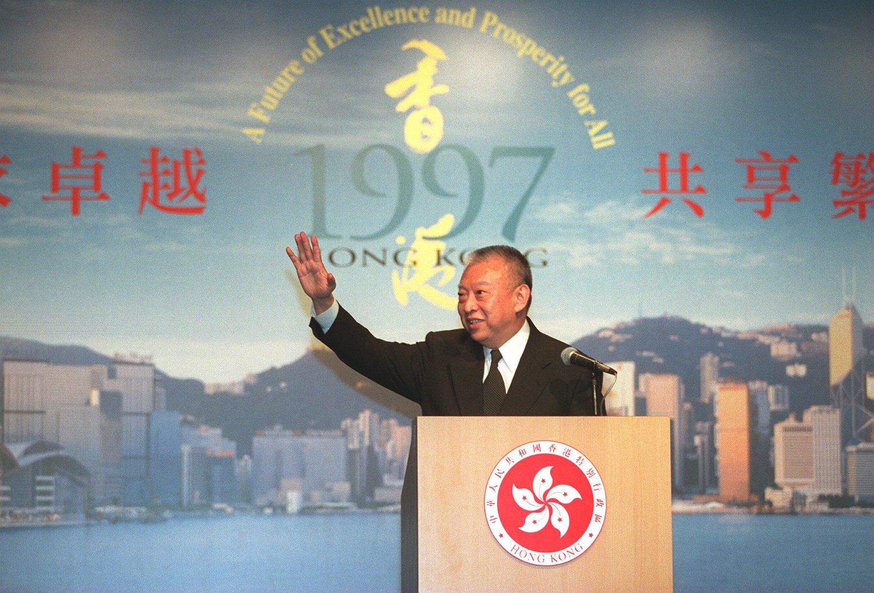 Tung Chee-hwa was the first chief executive of Hong Kong. Photo: C.Y. Yu