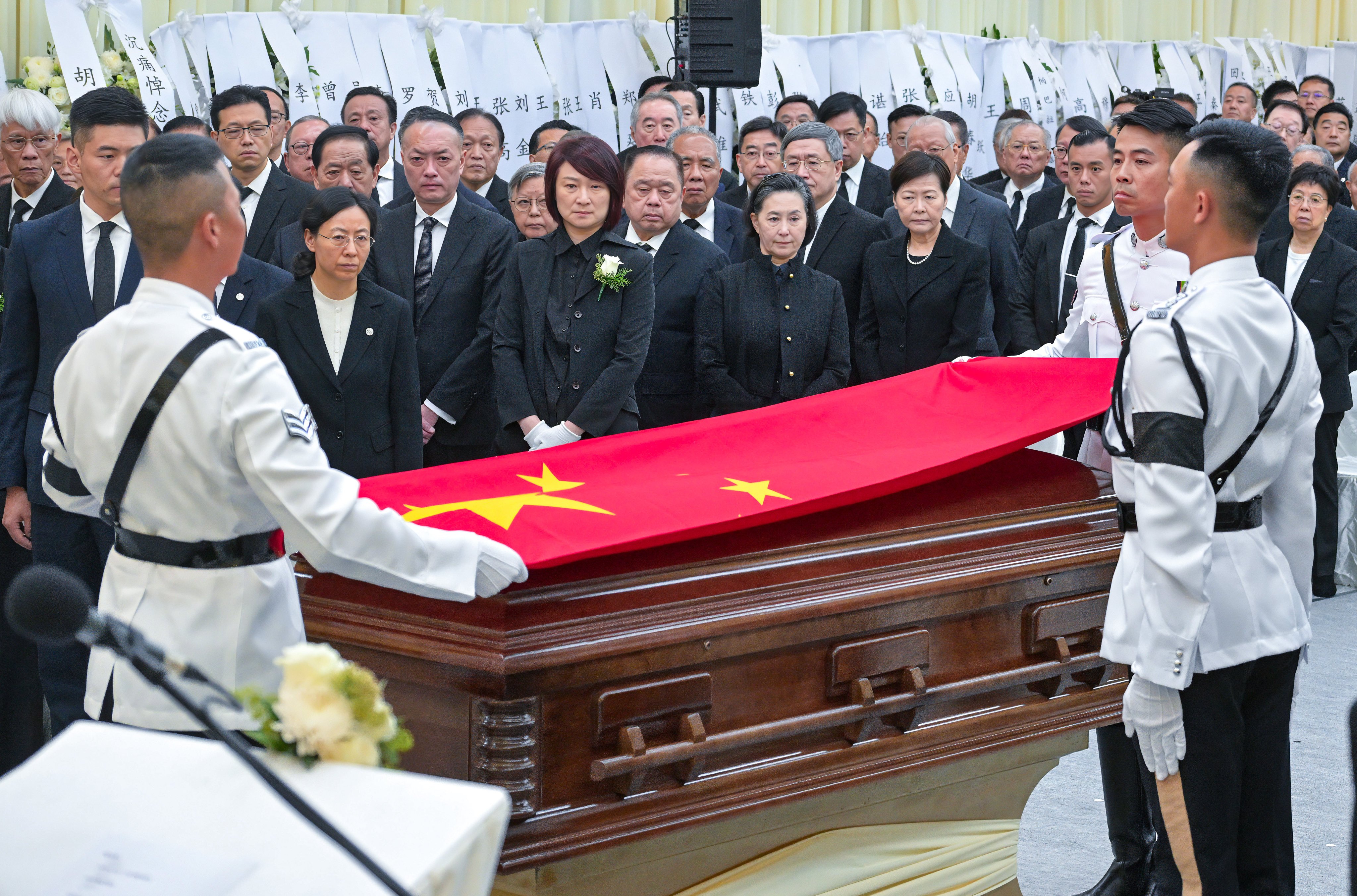 Tung Chee-hwa is only the third Hongkonger to receive a state funeral since the 1997 handover. Photo: Xinhua