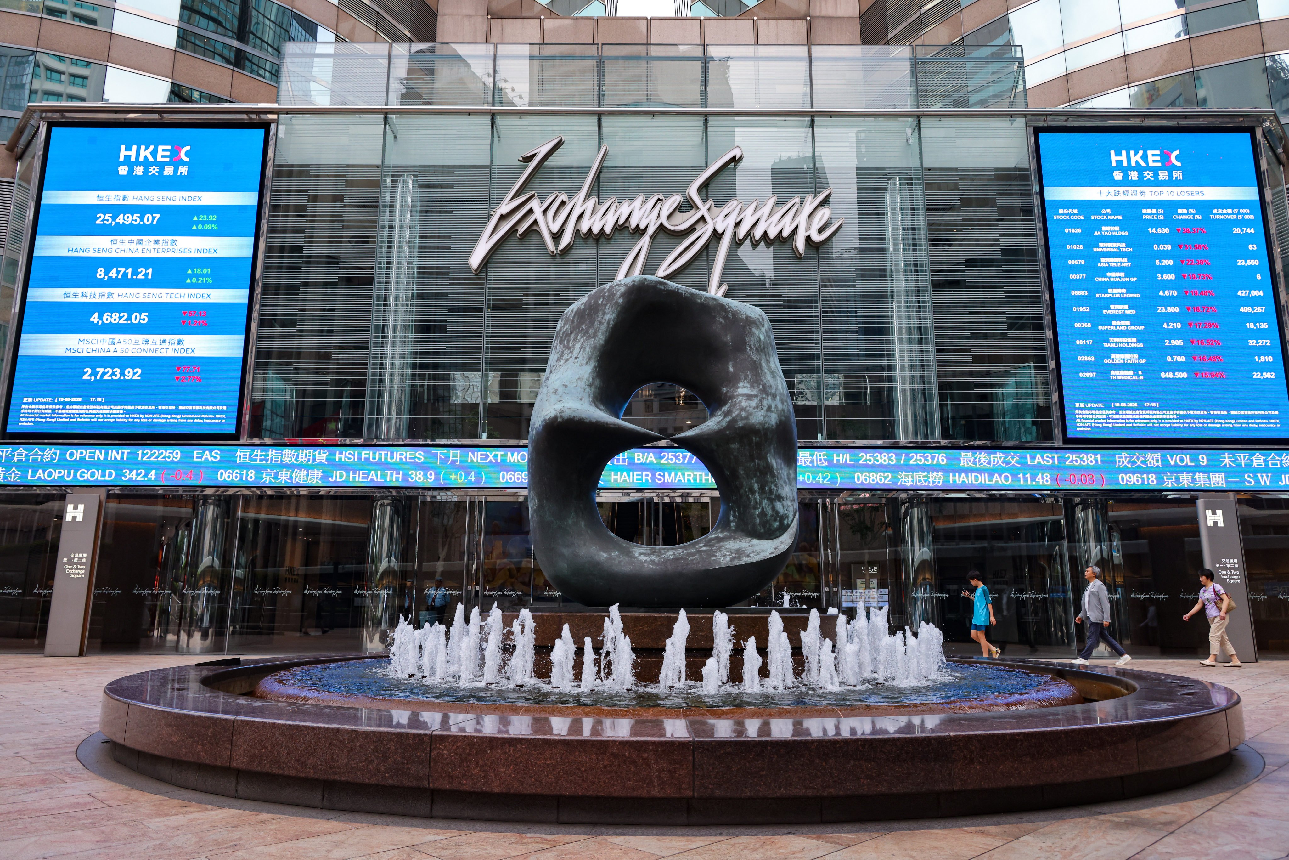 A view of Exchange Square in Central, home to bourse operator Hong Kong Exchanges and Clearing. Photo: Nora Tam