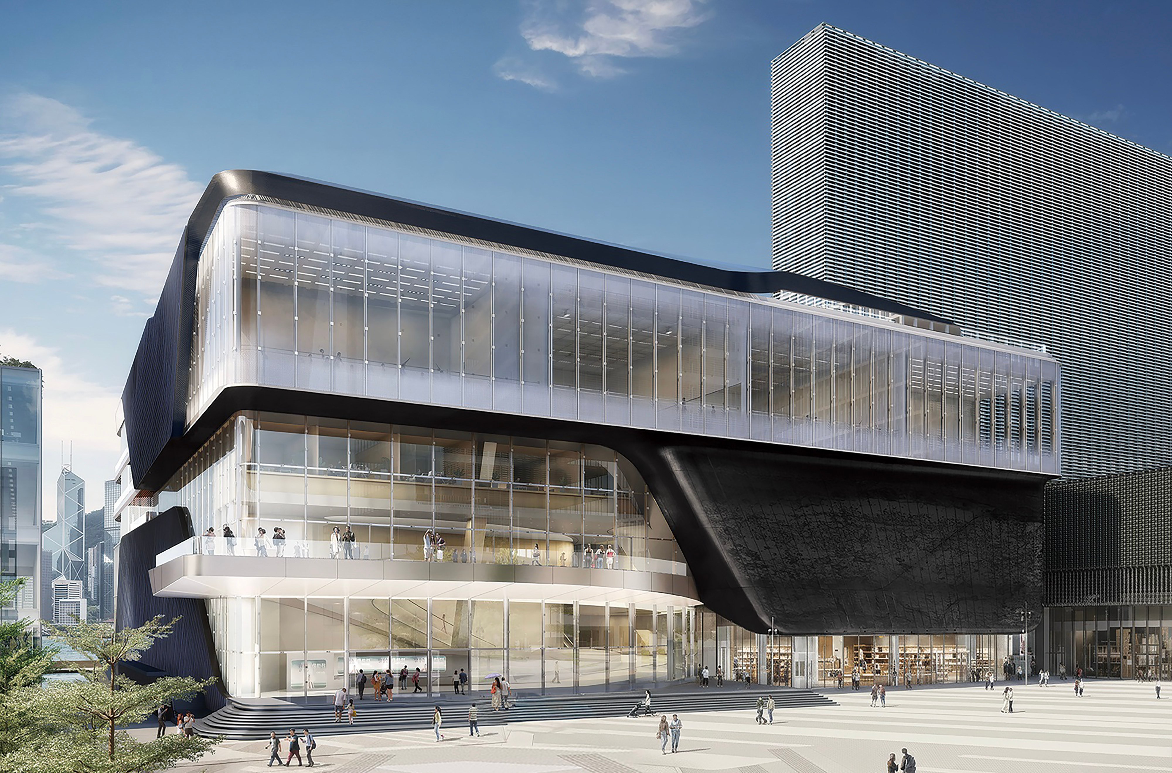 A rendering of the exterior of the WestK Performing Arts Centre. Photo: Handout