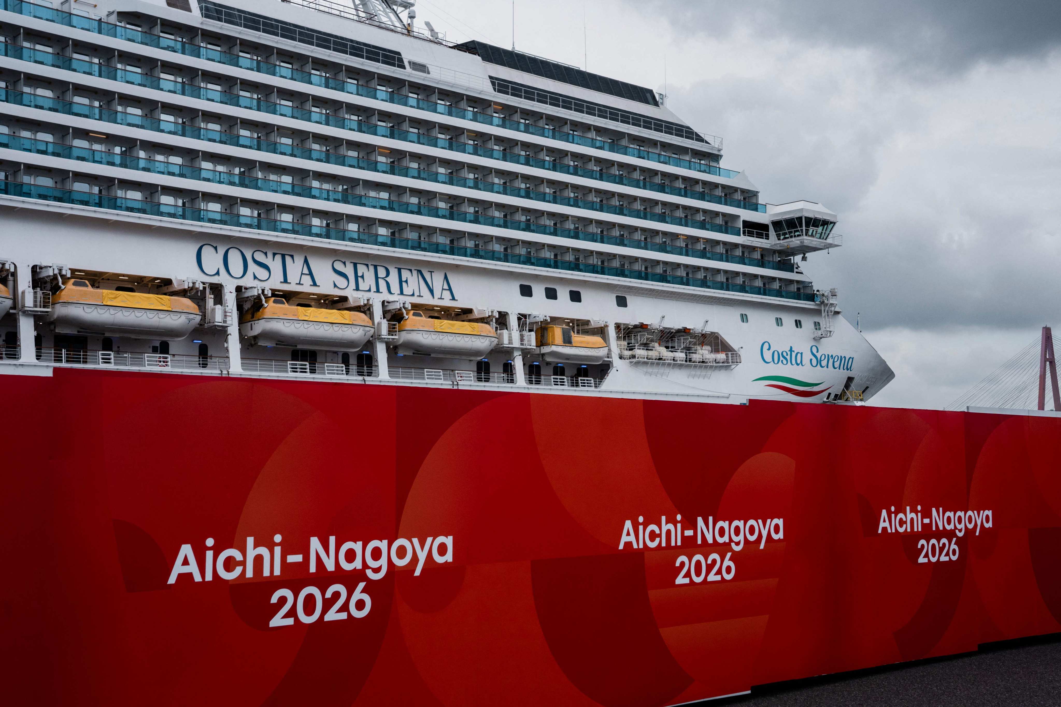 The Costa Serena is a 290-metre-long cruise ship that is being used as accommodation for athletes during the Asian Games. Photo: AFP