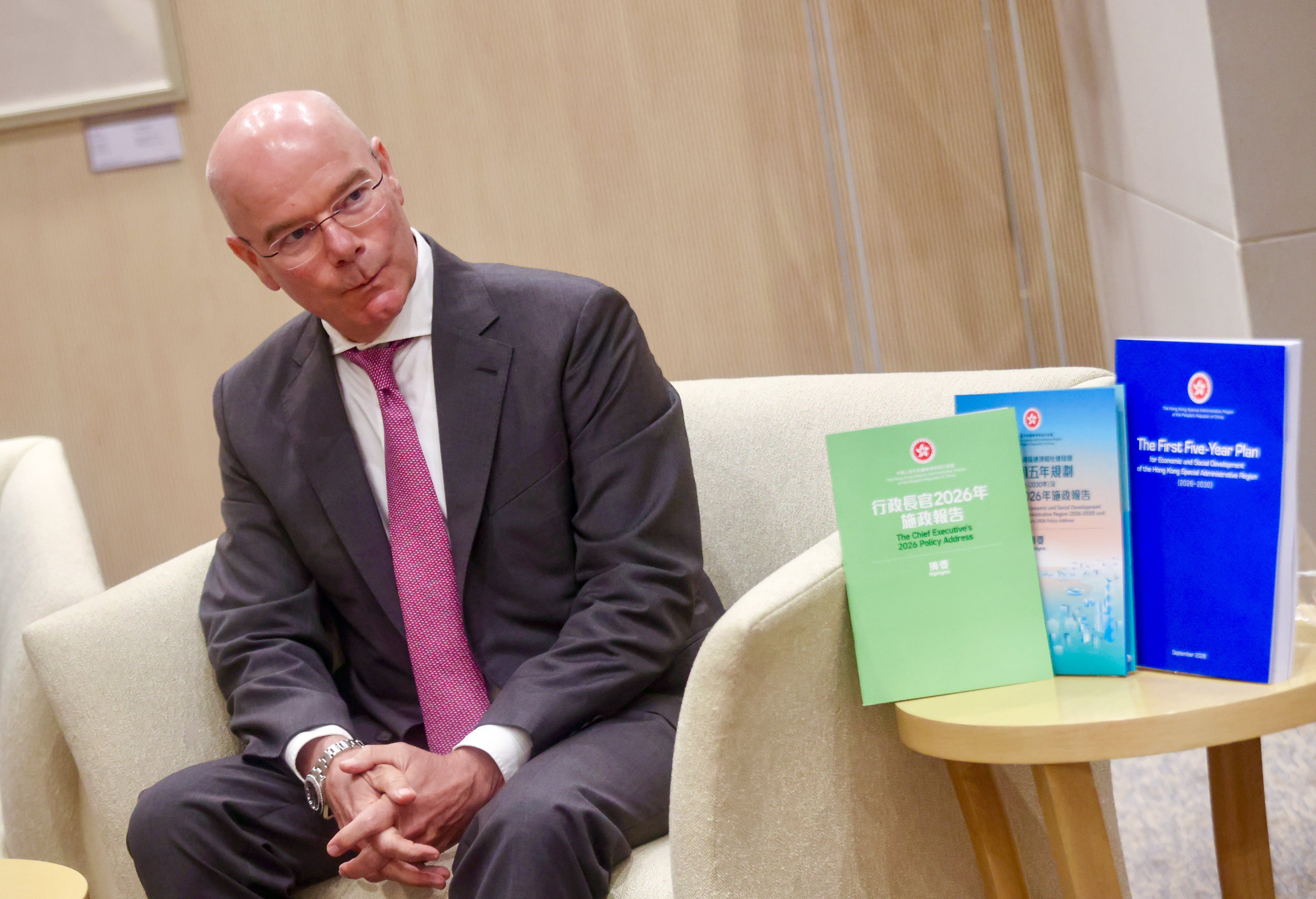 European Chamber of Commerce Chairman Johannes Hack. Photo: Jonathan Wong