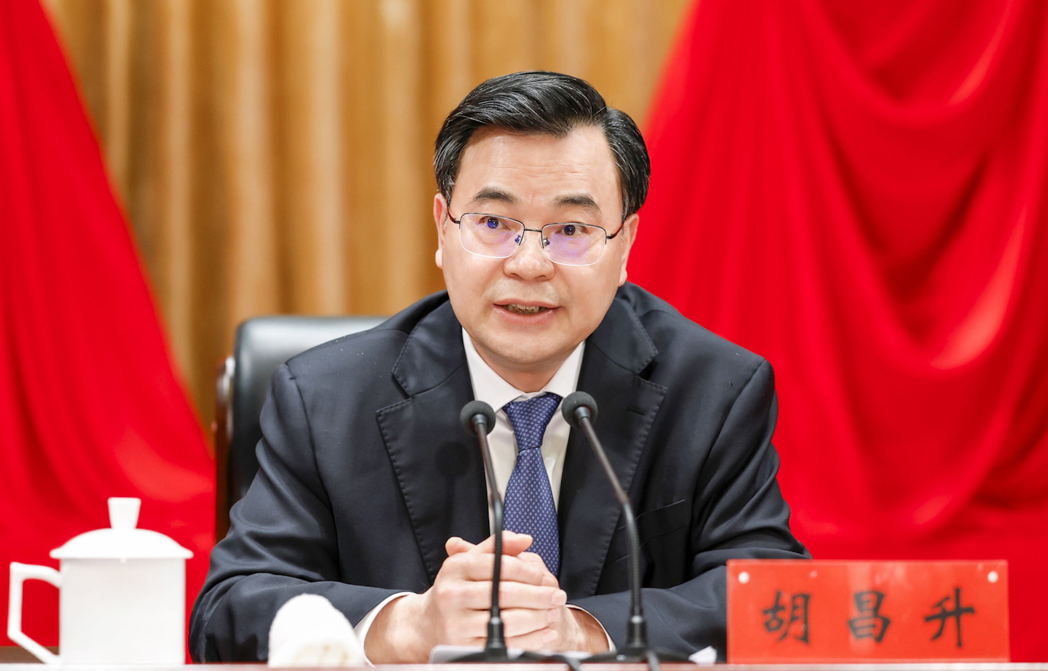 Hu Changsheng will leave his post as party secretary of Gansu province to serve as party chief of Tibet autonomous region. Photo: Handout