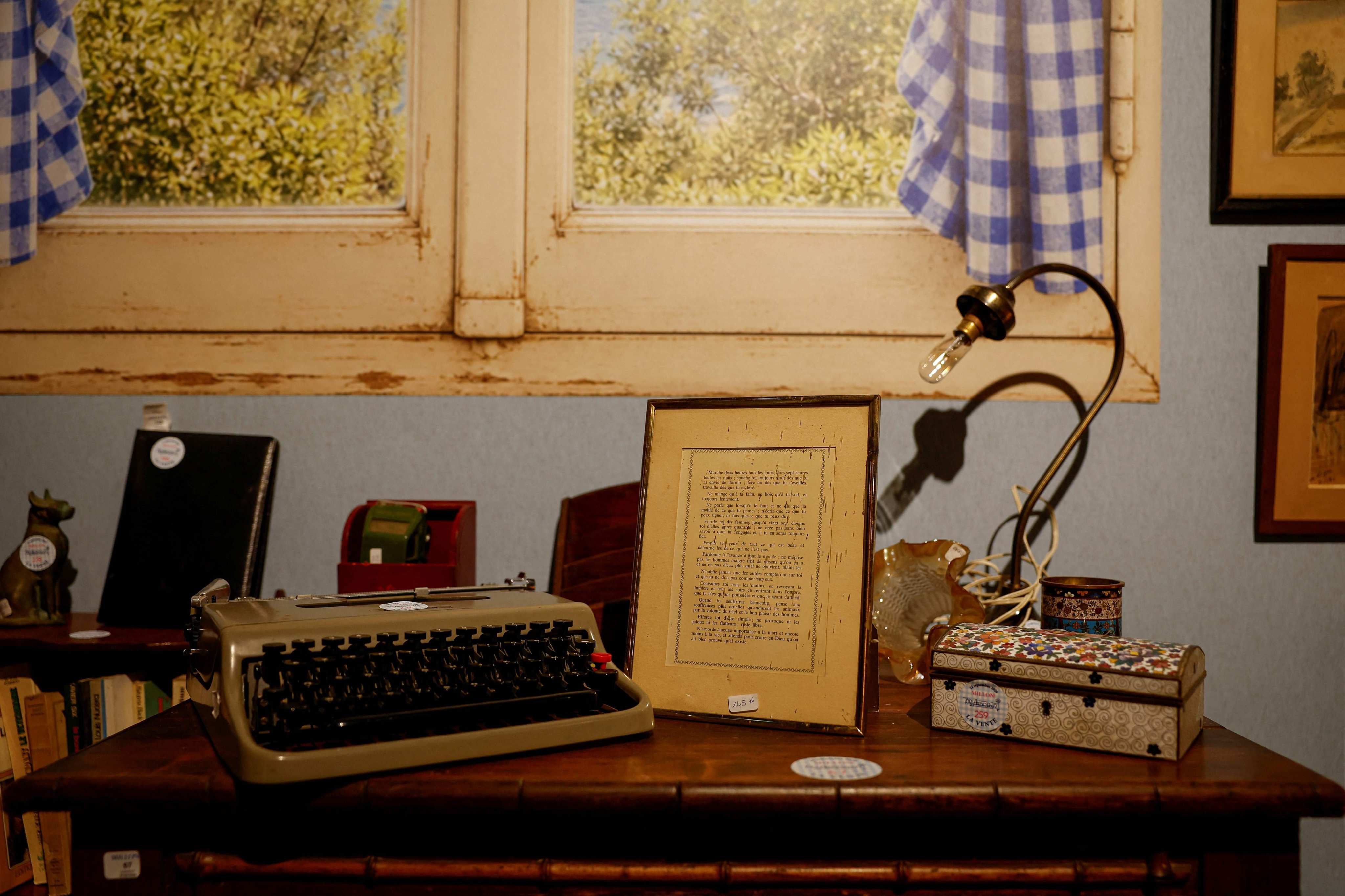 Personal belongings once owned by late French actress Brigitte Bardot. Photo: AFP