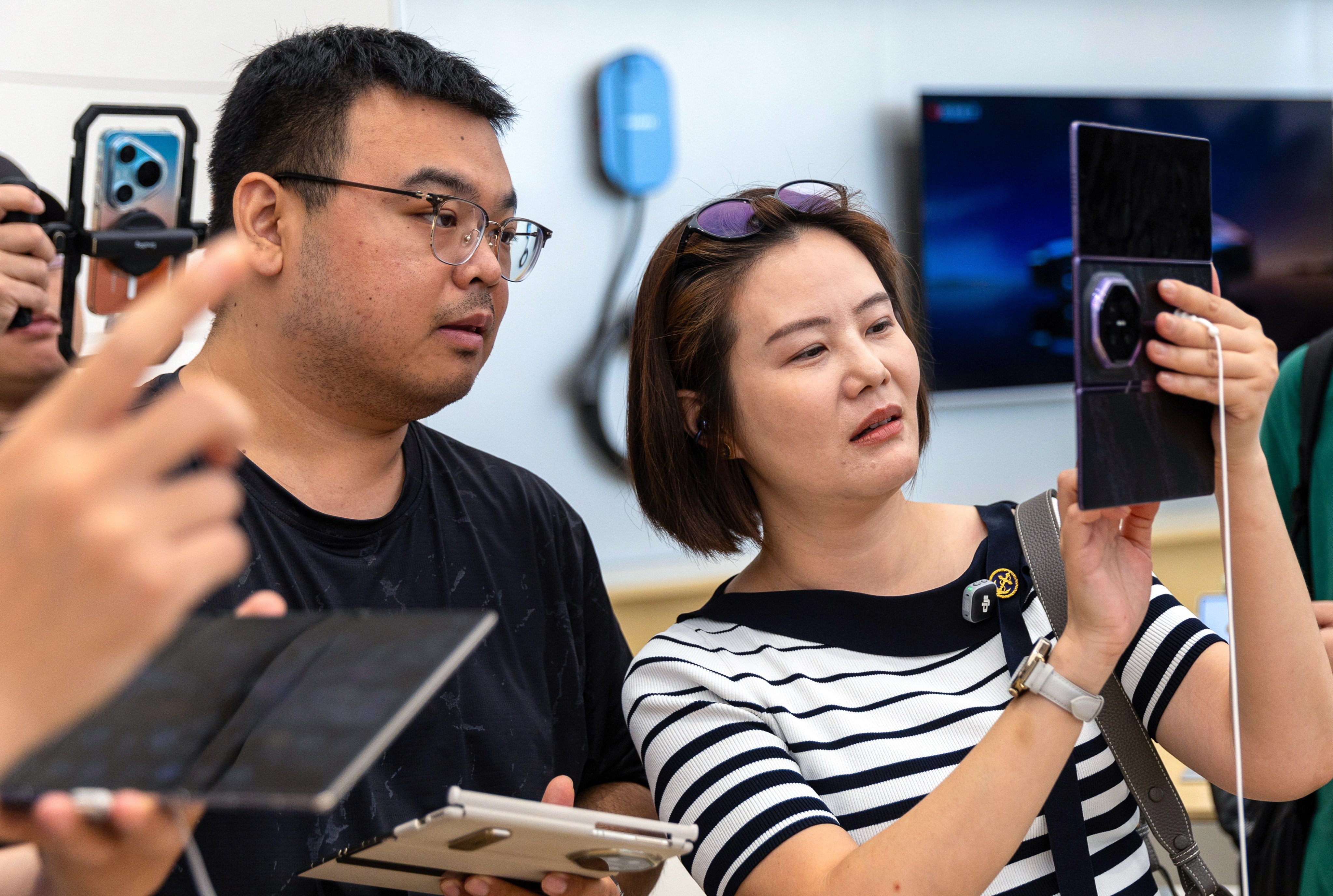 Huawei’s Kirin 9050 Pro chip debuted in the Mate XT 2 trifold smartphone this month. Photo: EPA